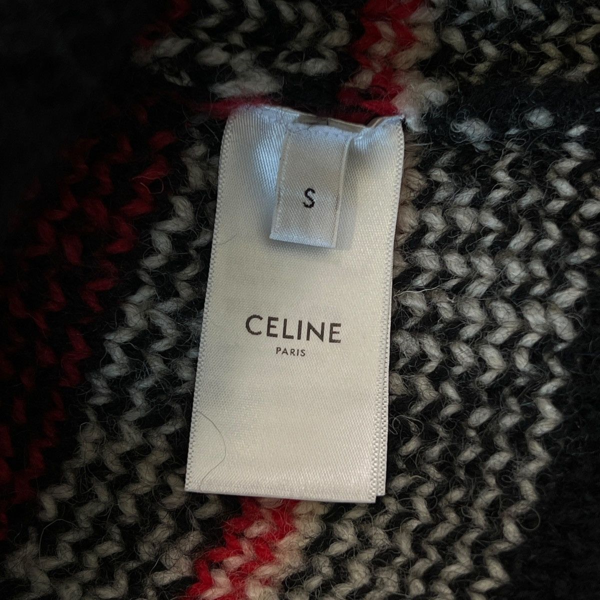 Celine CELINE 2022AW Hedi Slimane Fair Isle Jacquard Knit Sweater Size US S / EU 44-46 / 1 - 4 Thumbnail