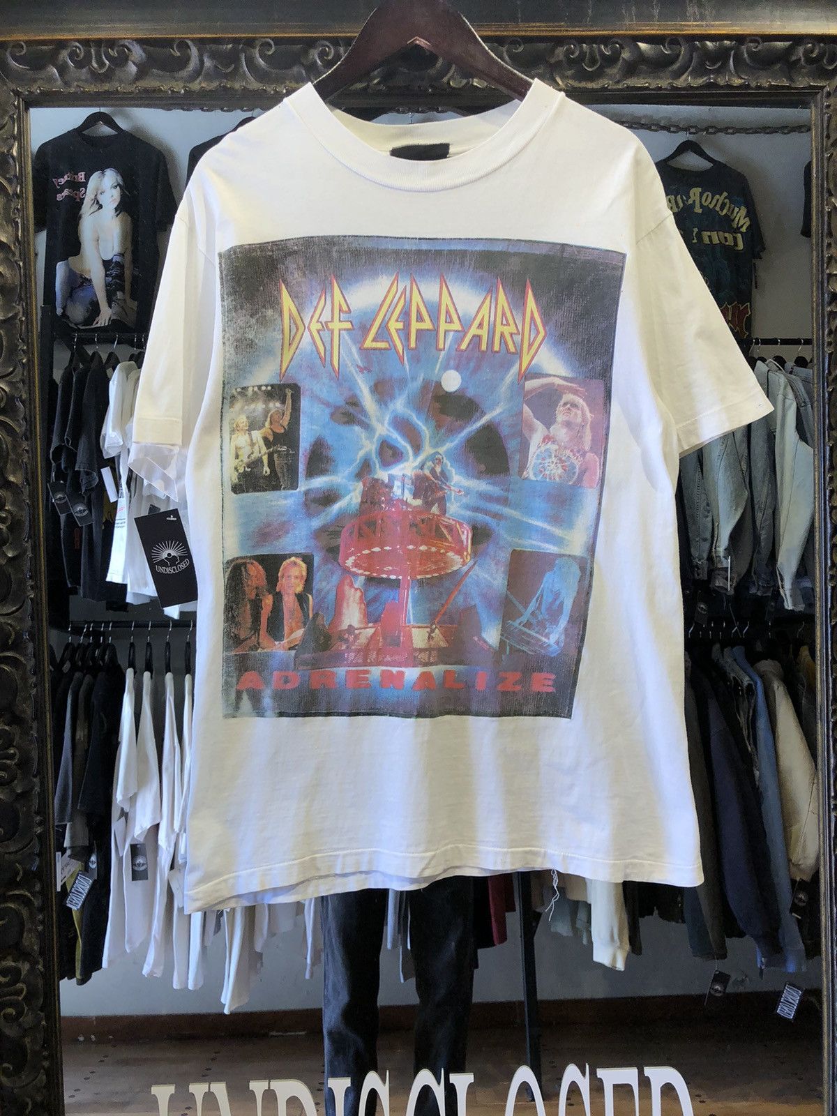 image of Vintage 1993 Def Leppard Adrenalize in White, Men's (Size XL)