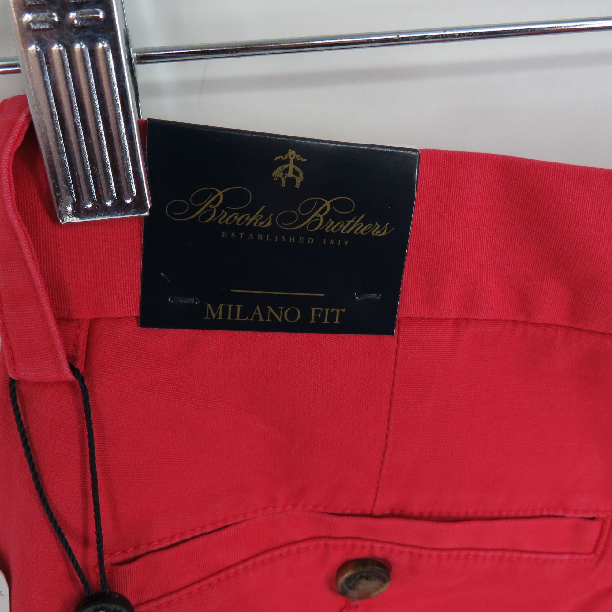 Brooks Brothers Brooks Brothers Milano Fit Red Supima Cotton Stretch Chinos Size US 34 / EU 50 - 3 Thumbnail