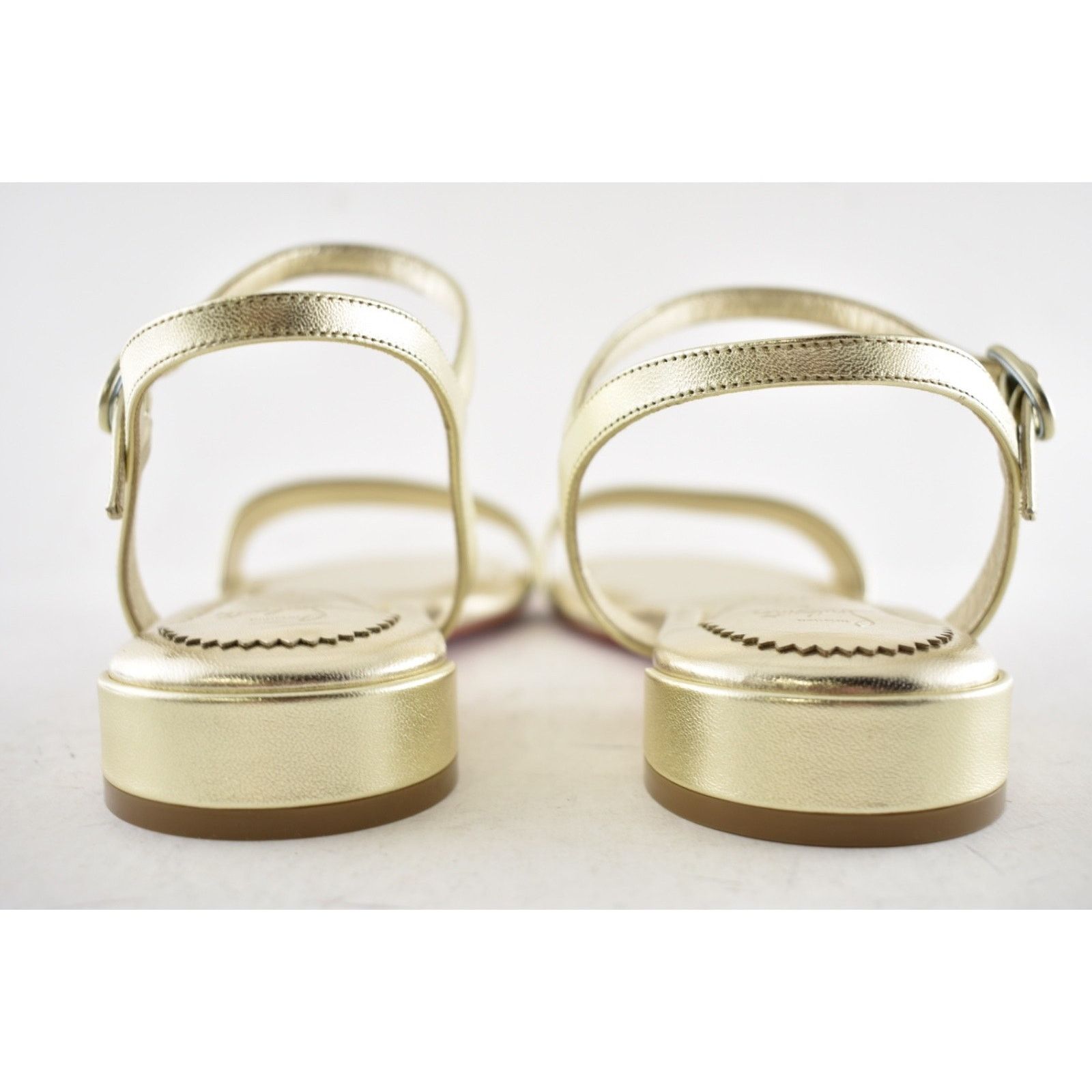 Christian Louboutin Christian Louboutin Sweet Jane Flat Platine Gold 39 Size US 9 / IT 39 - 18 Thumbnail