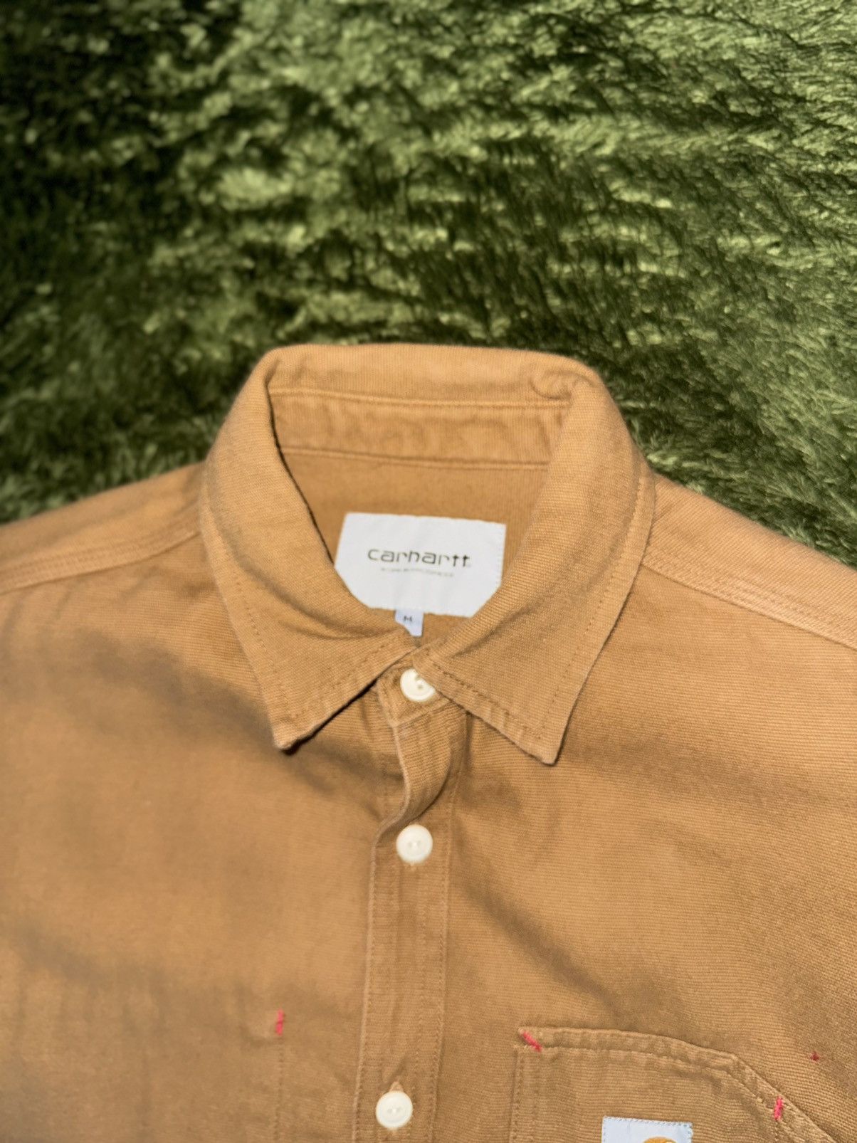 Carhartt Wip [M] Carhartt WIP TONY Canvas Work Shirt Tan Brown Size US M / EU 48-50 / 2 - 3 Thumbnail