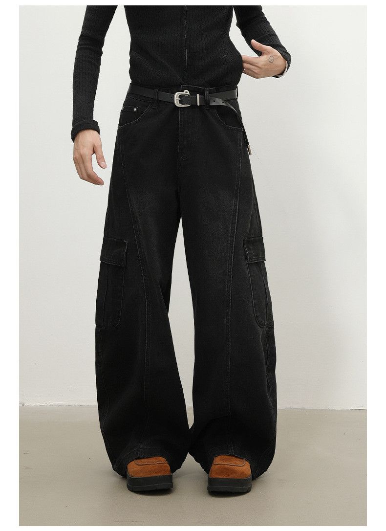 Japanese Brand Japanese retro men's wide-leg baggy cargo jeans Size US 32 / EU 48 - 2 Thumbnail