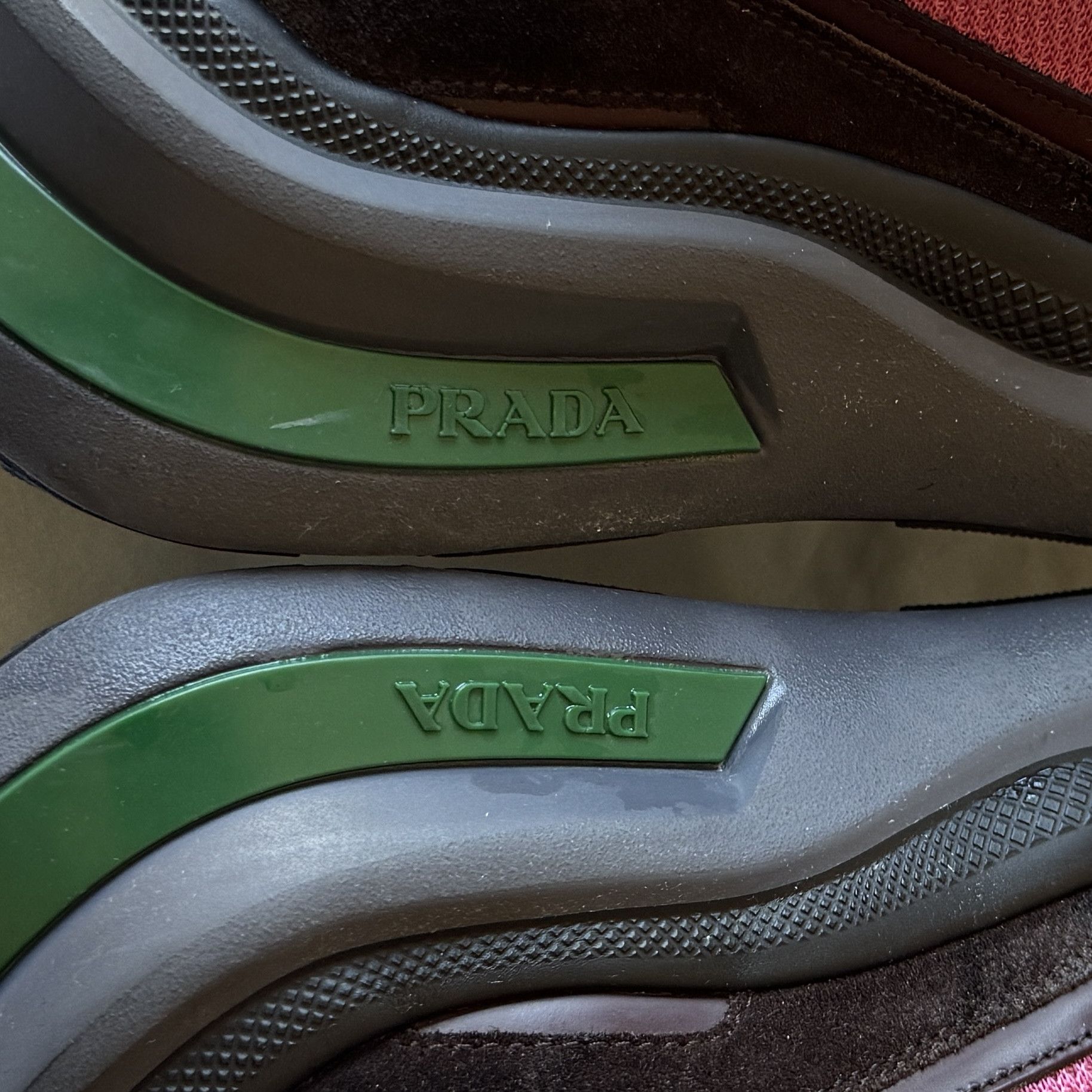 Prada PRADA Systeme Brushed Leather Sneakers very limited Size US 8 / EU 41 - 8 Thumbnail