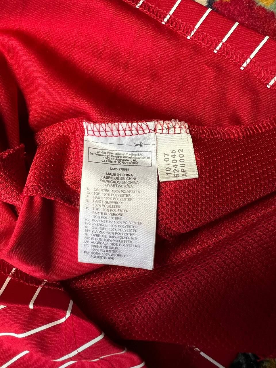 Adidas Adidas DBU Dansk Boldspil Union Football Red Jersey Denmark Size US M / EU 48-50 / 2 - 4 Thumbnail