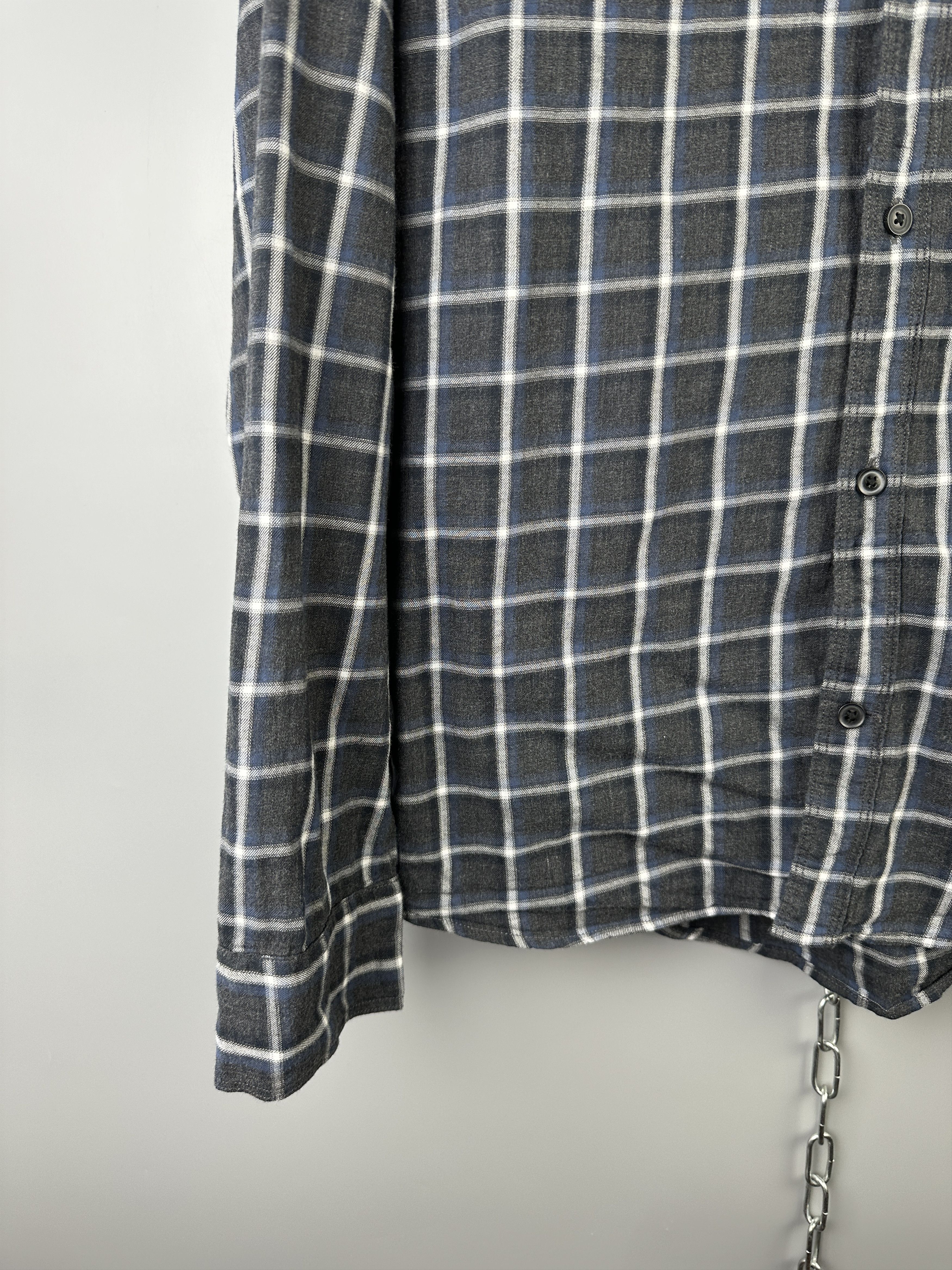 Allsaints Allsaints Check Long Sleeve Button Casual Shirt Size US L / EU 52-54 / 3 - 6 Thumbnail