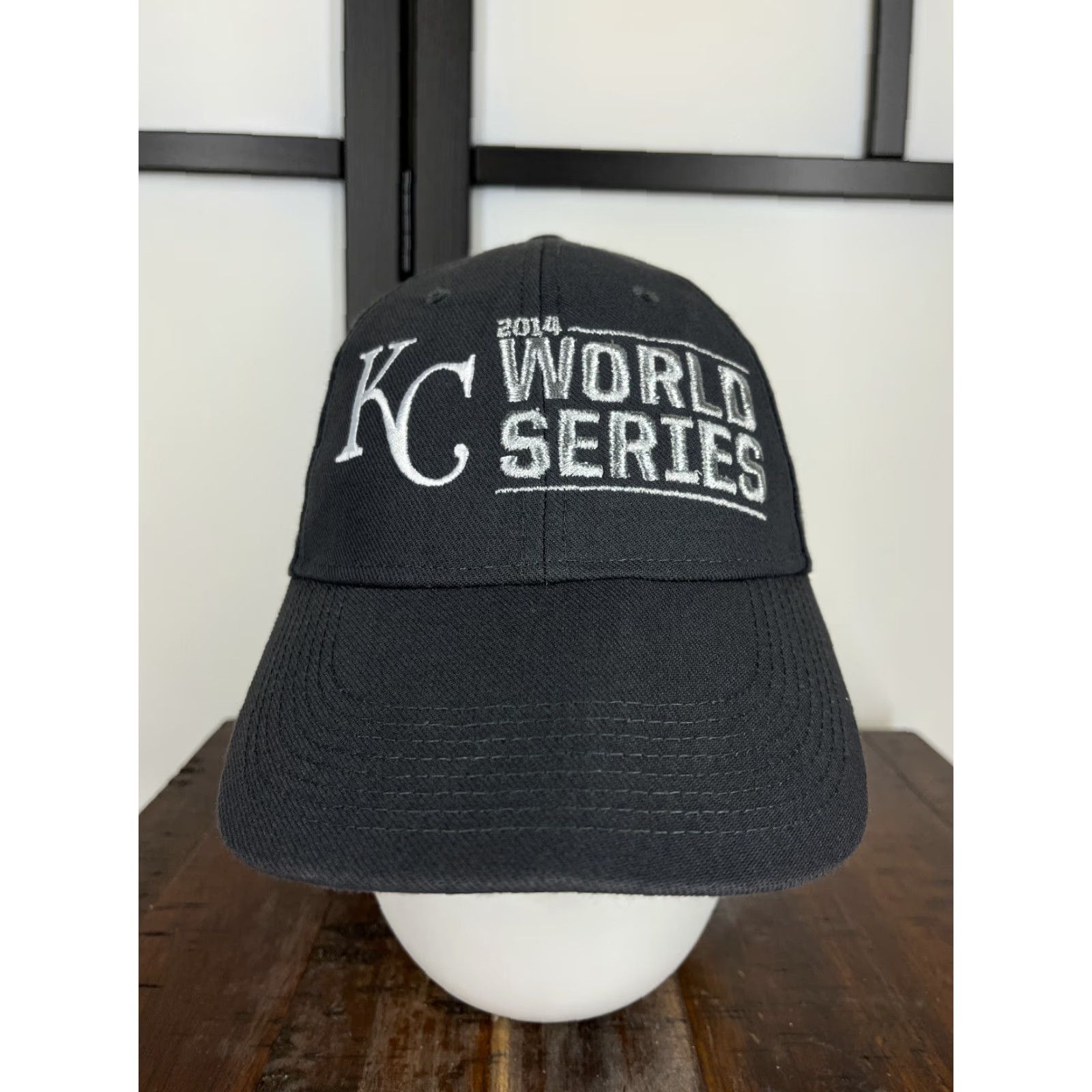 Nike Nike KC World Series 2014 Hat Cap Strap Back Adult One Size Gray Legacy91 Cotton Baseball Cap Men Size ONE SIZE - 2 Thumbnail