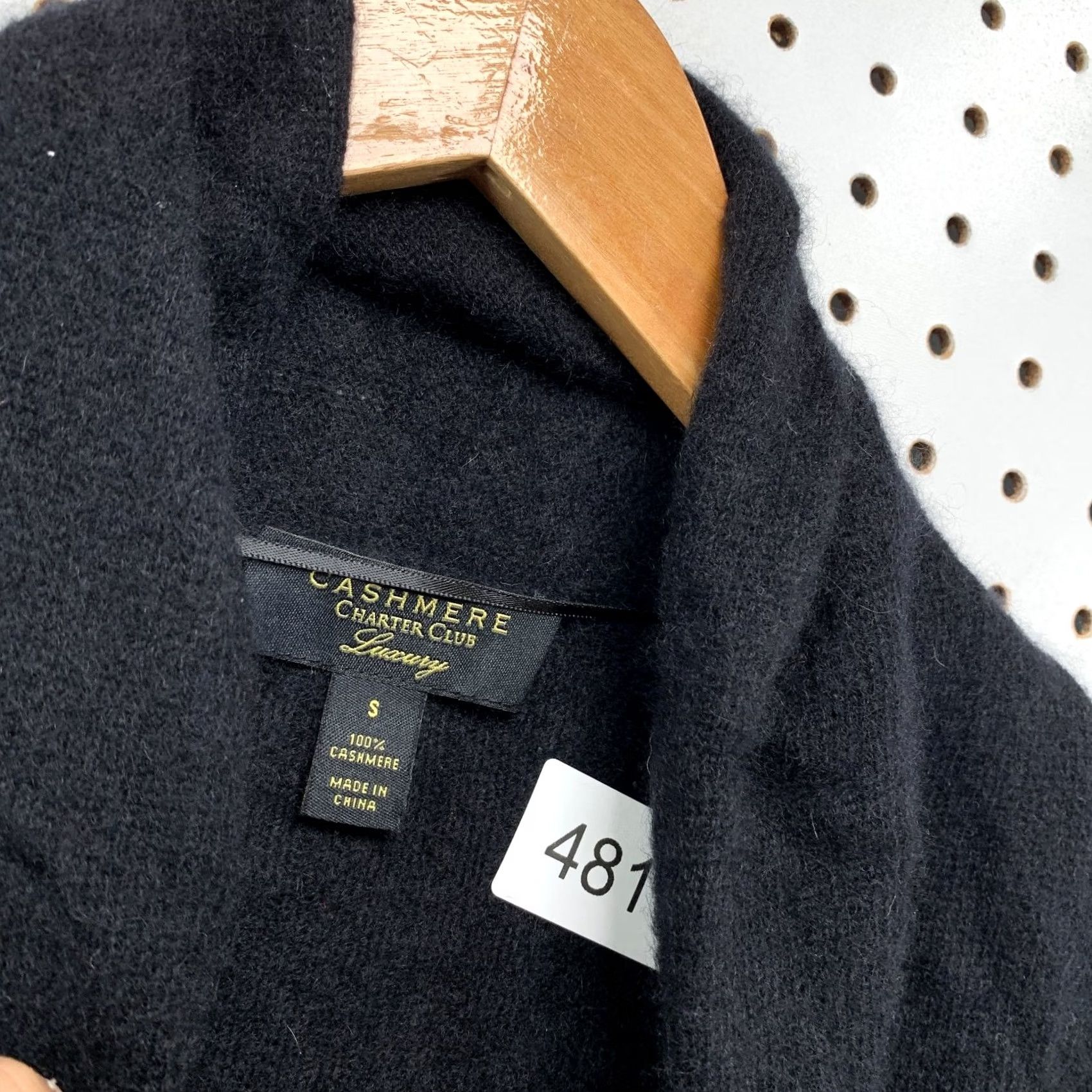 Charter Club Charter Club Cardigan Sweater Womens Small Black 100% Cashmere Open Front Cardigan Winter Fall Spring Men/Women Size S / US 4 / IT 40 - 3 Thumbnail