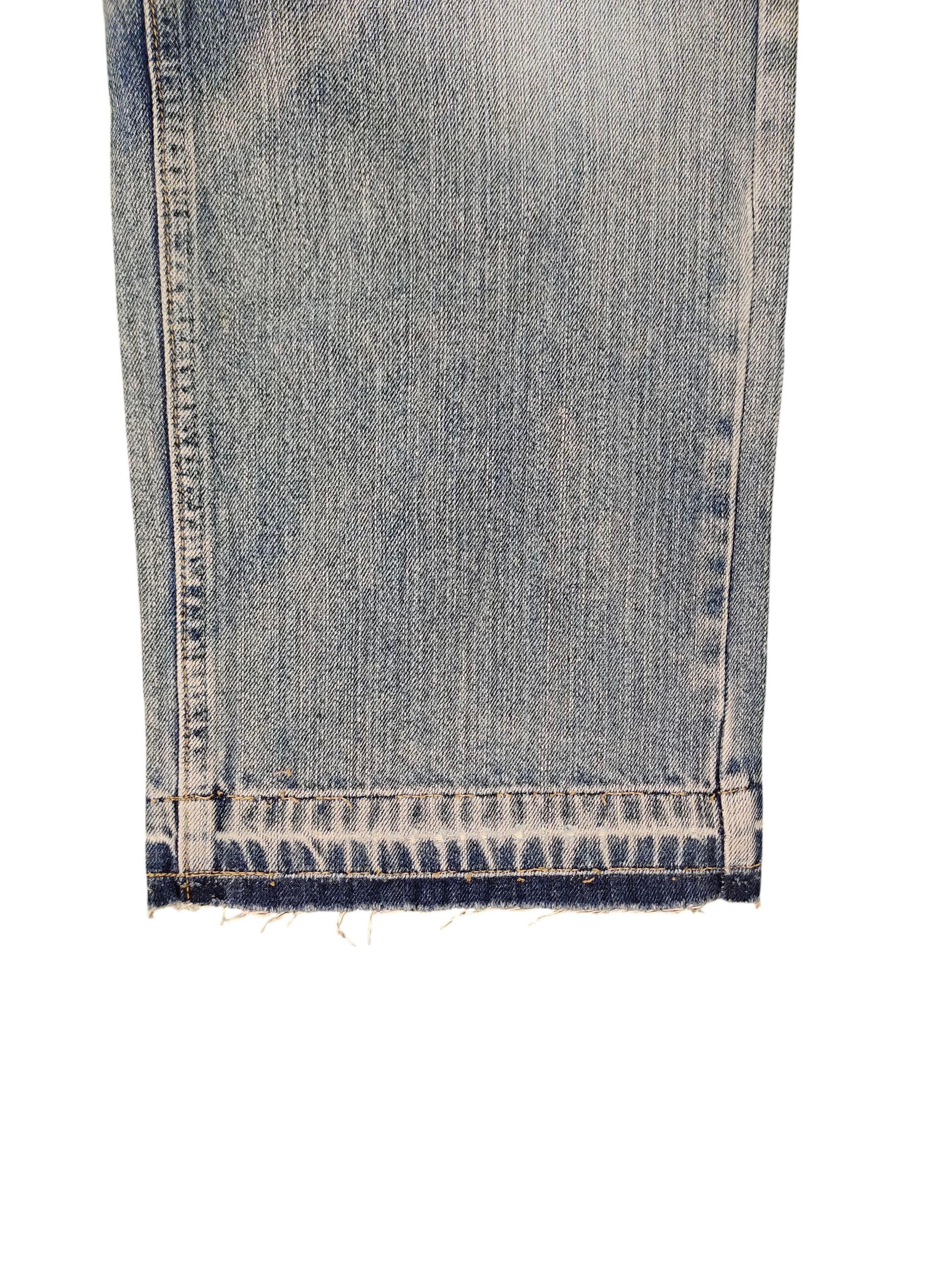 Comme des Garcons × Undercover Vintage Woodduck Japan Clawmark Distress Faded Denim Jeans Size US 32 / EU 48 - 6 Thumbnail