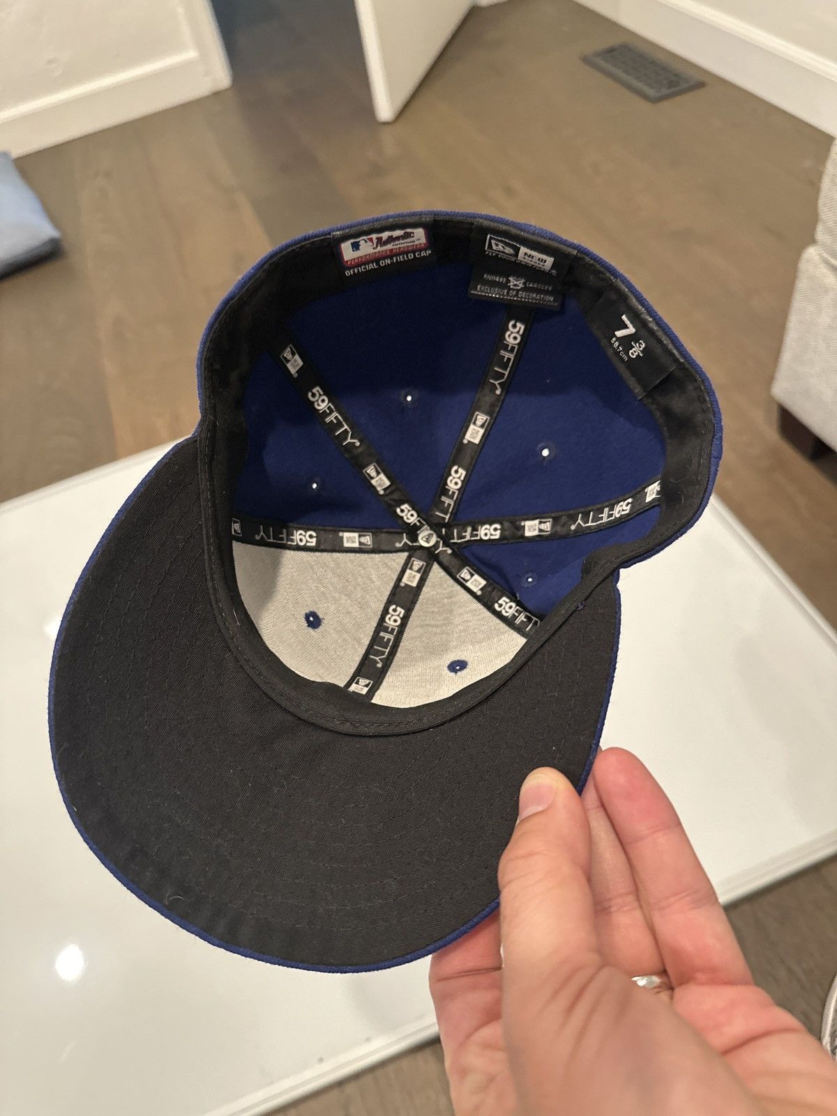 New Era LA Dodgers Blue classic hat 7 3/8 Size ONE SIZE - 3 Thumbnail