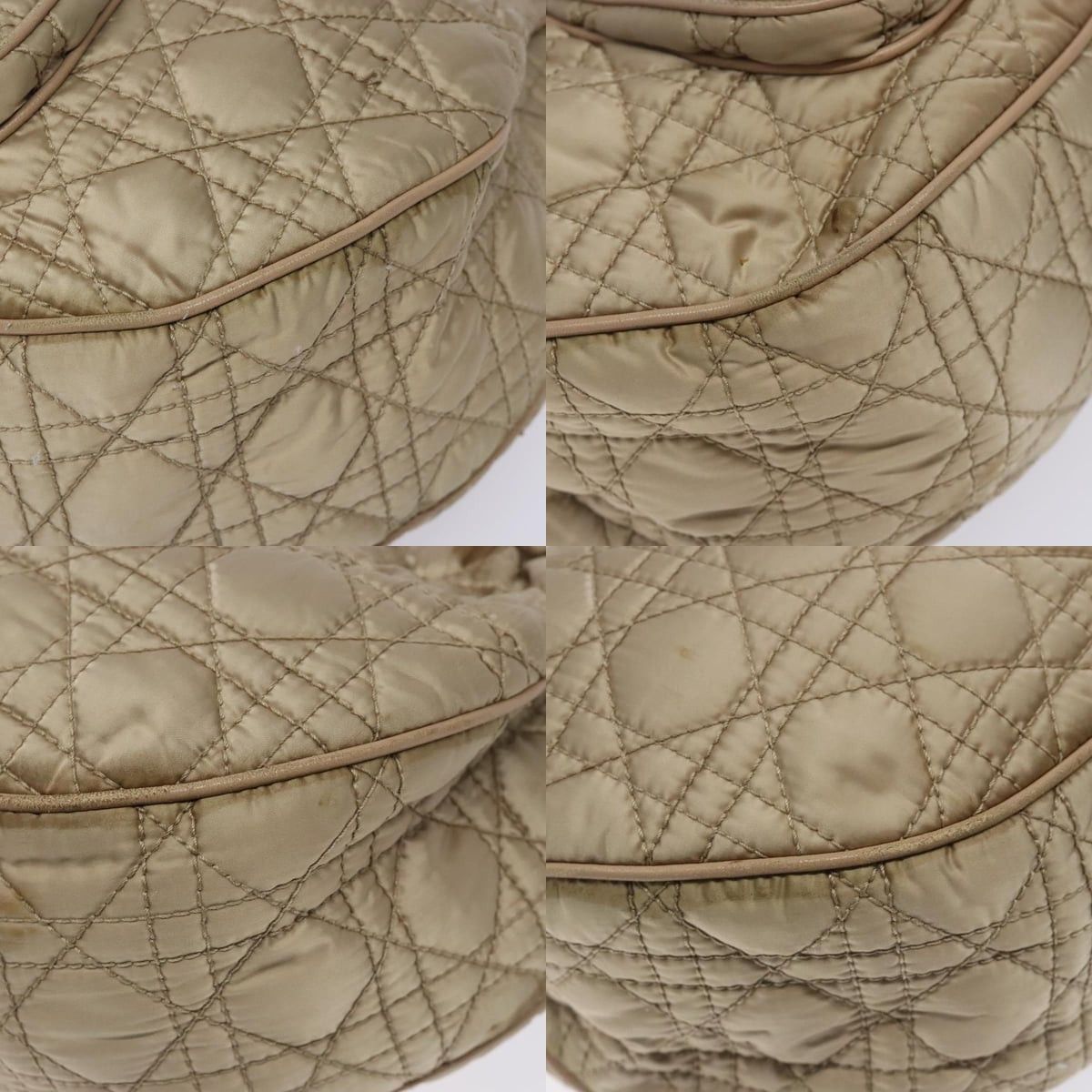 Dior DIOR Canage Hand Bag Nylon Beige Gold Size ONE SIZE - 10 Thumbnail