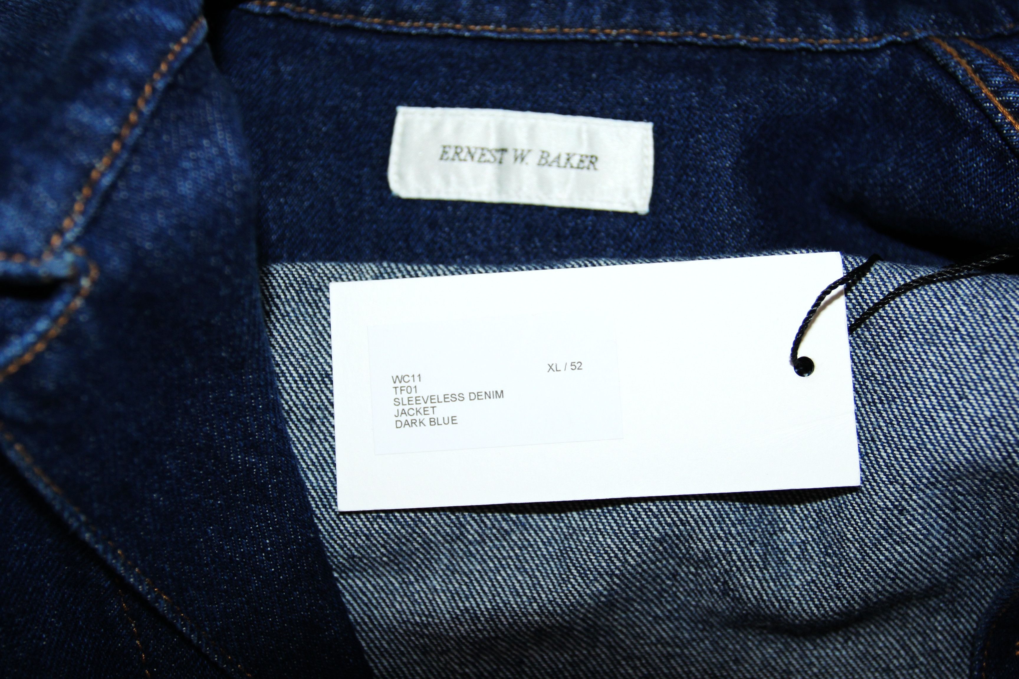 Ernest W. Baker BNWT SS23 ERNEST W. BAKER SLEEVELESS DENIM JACKET 52 Size US L / EU 52-54 / 3 - 8 Thumbnail