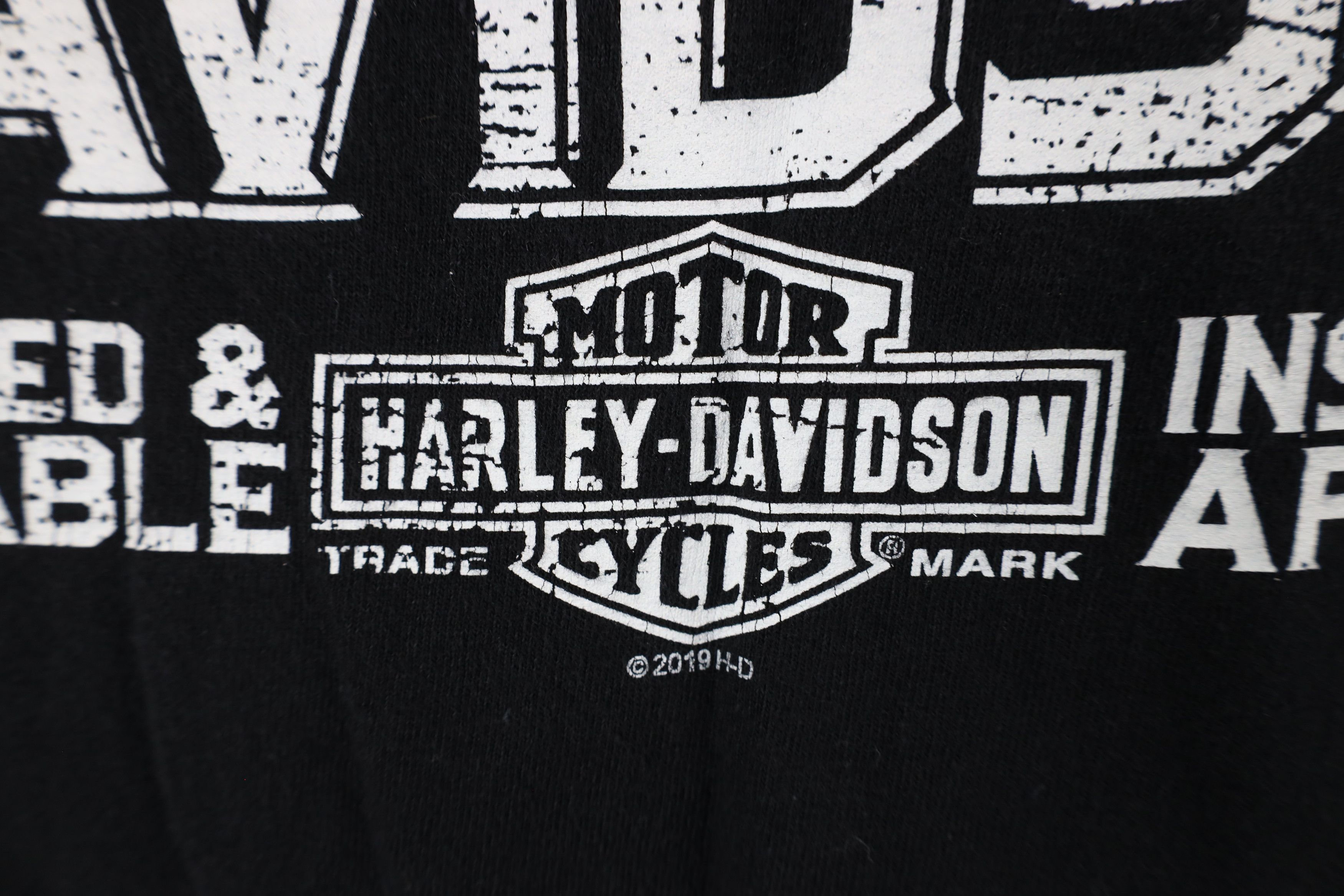 Harley Davidson × Vintage Y2K Harley Davidson Spell Out Big Logo Short Sleeve T-Shirt Size US XXL / EU 58 / 5 - 7 Thumbnail