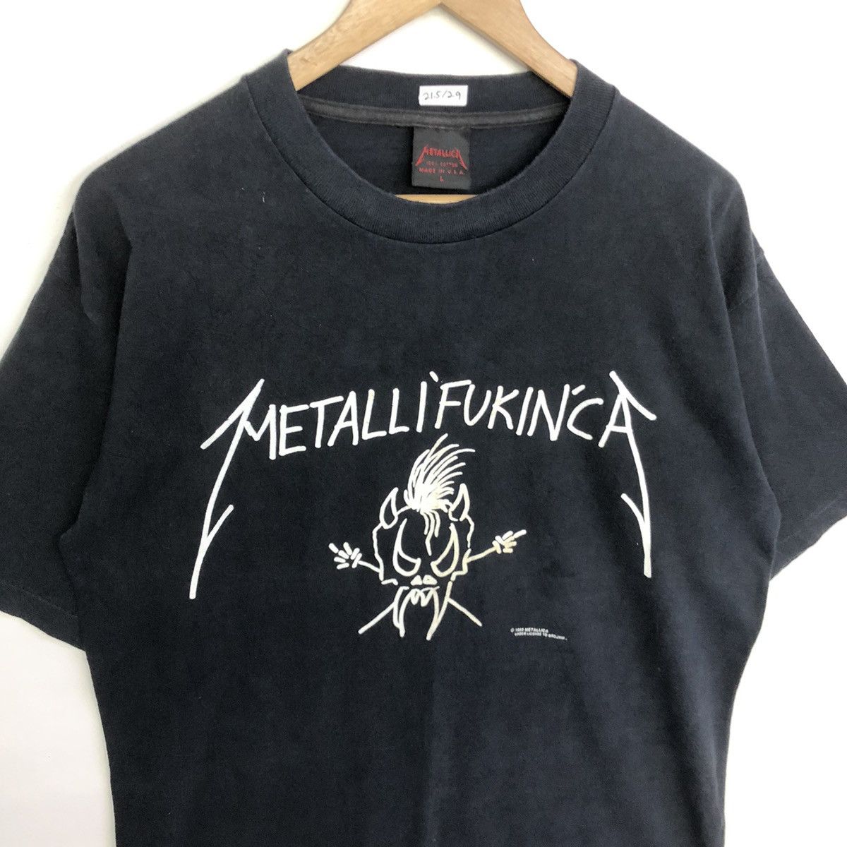 Band Tees × Metallica × Vintage Vintage 90 METALLICA METALLIFUCKINCA Band Shirt Size US L / EU 52-54 / 3 - 7 Thumbnail