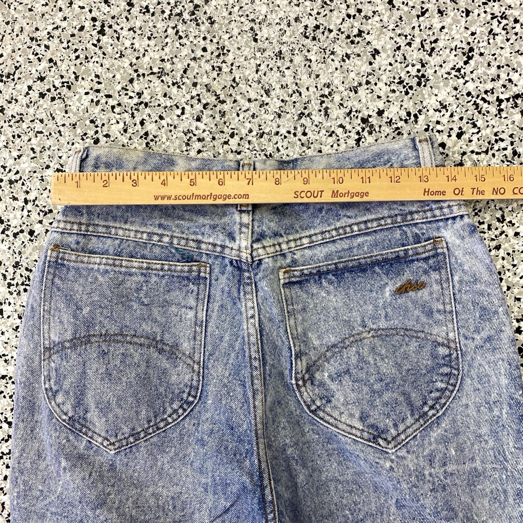 Vintage VINTAGE CHIC Jeans Mom 80s Blue Acid Wash Size 12 Womens US"} Size 34" / US 12 / IT 48 - 4 Thumbnail