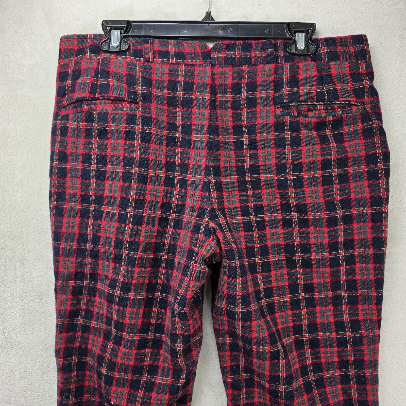 Corbin Vintage Scottish Tartan By Corbin Pants 34x27 Plaid Wool 70s Size US 34 / EU 50 - 8 Thumbnail