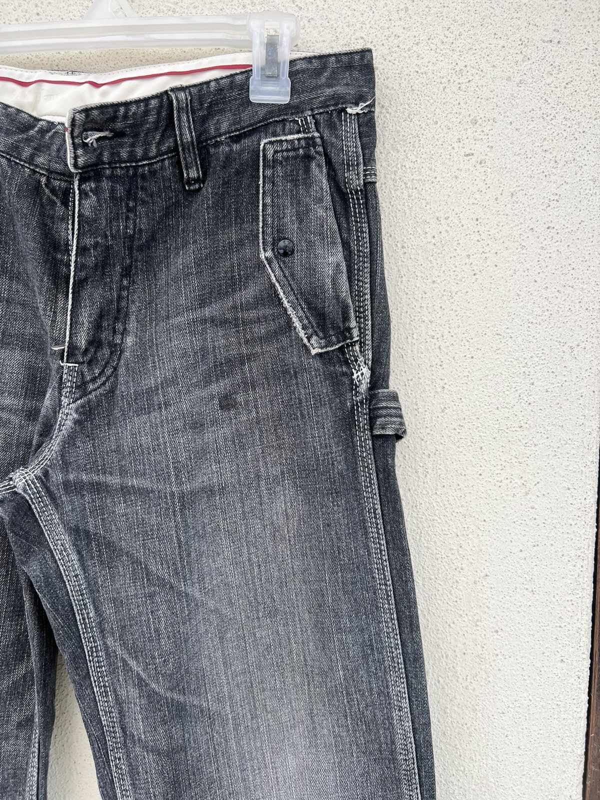 FACTOTUM Vintage Factotum Japan Distressed Fade Denim Work Pant Size US 30 / EU 46 - 12 Thumbnail