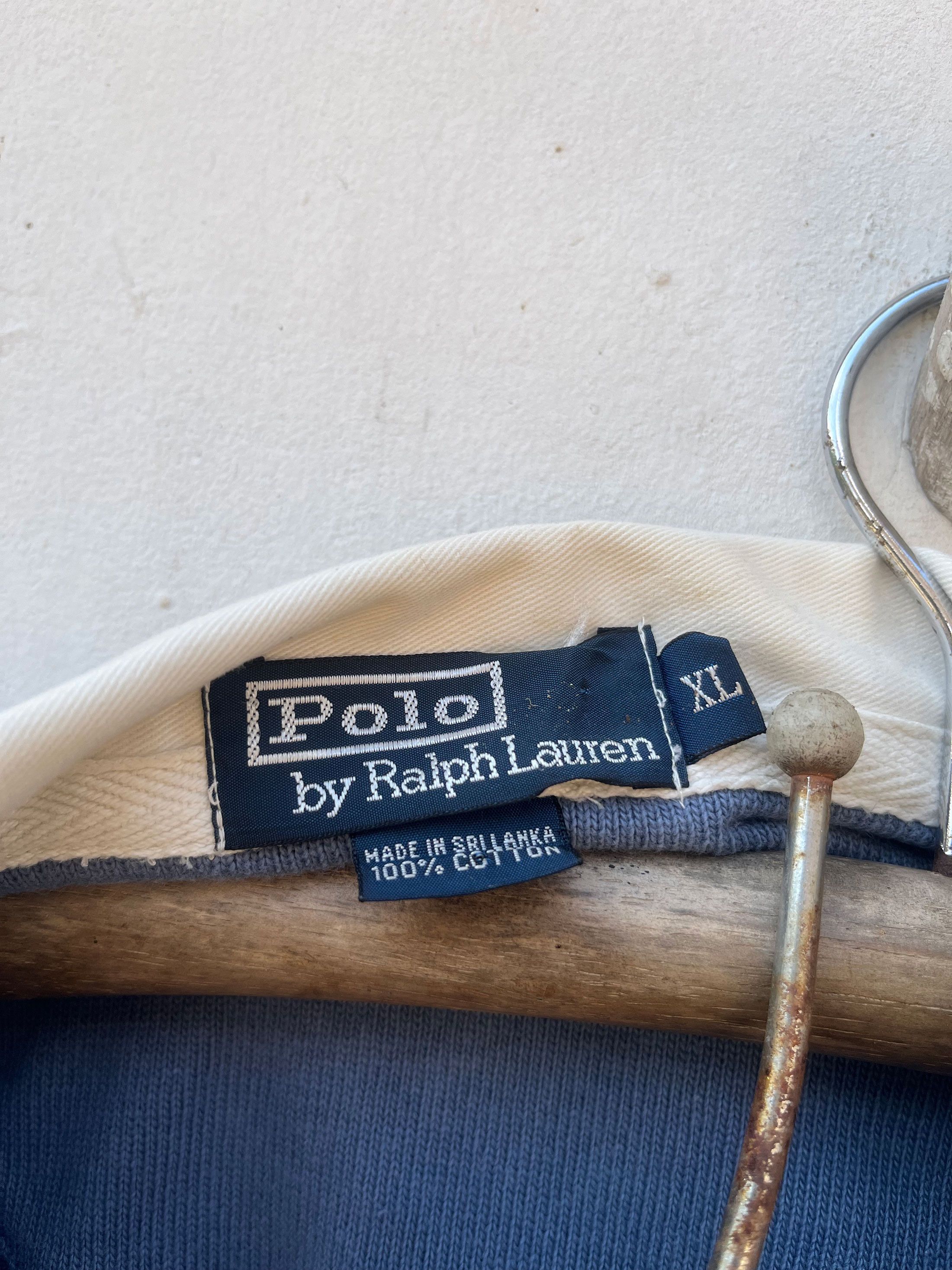 Polo Ralph Lauren Vintage Ralph Lauren Border Striped Rugby Polo 90s Rap Size US XL / EU 56 / 4 - 3 Thumbnail