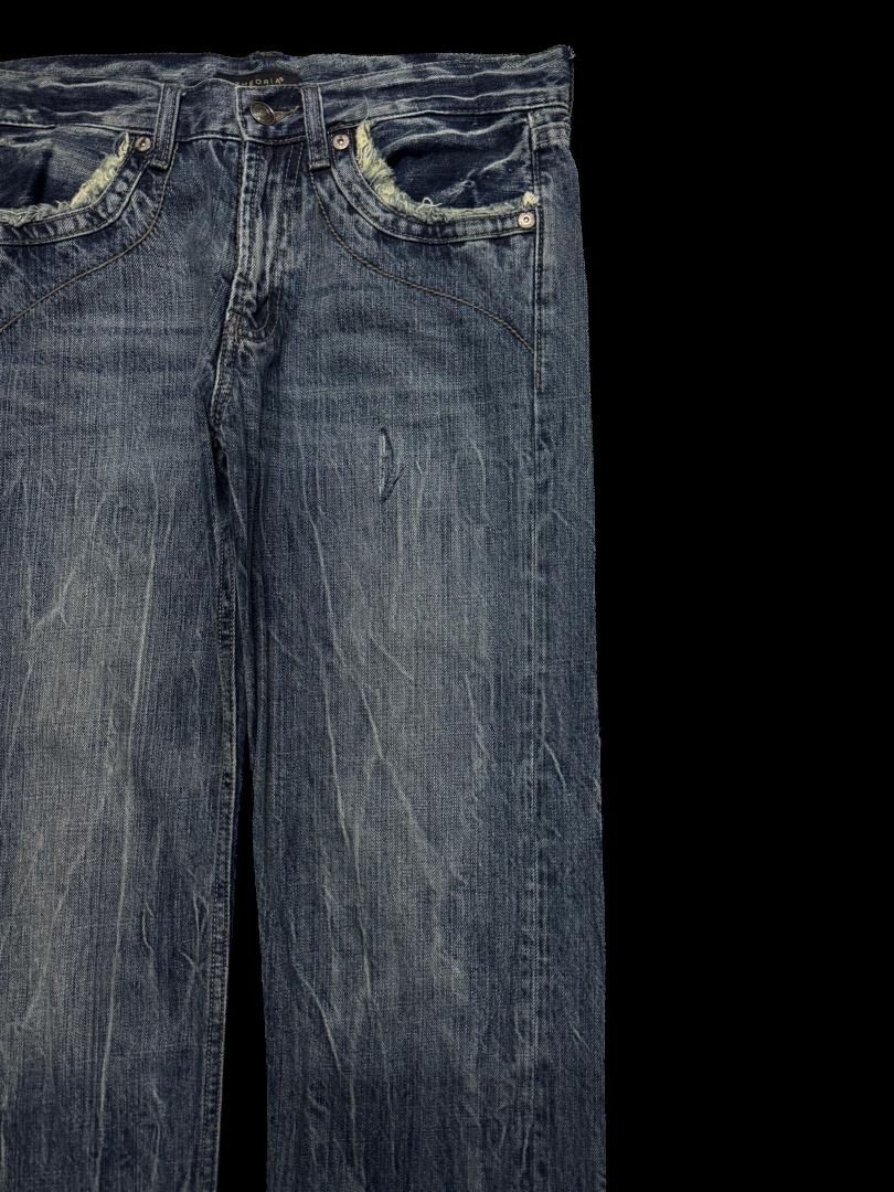 Beauty Beast INSANE Theoria Japan Sick Whisker Distressed Denim Jean Size US 31 - 5 Thumbnail