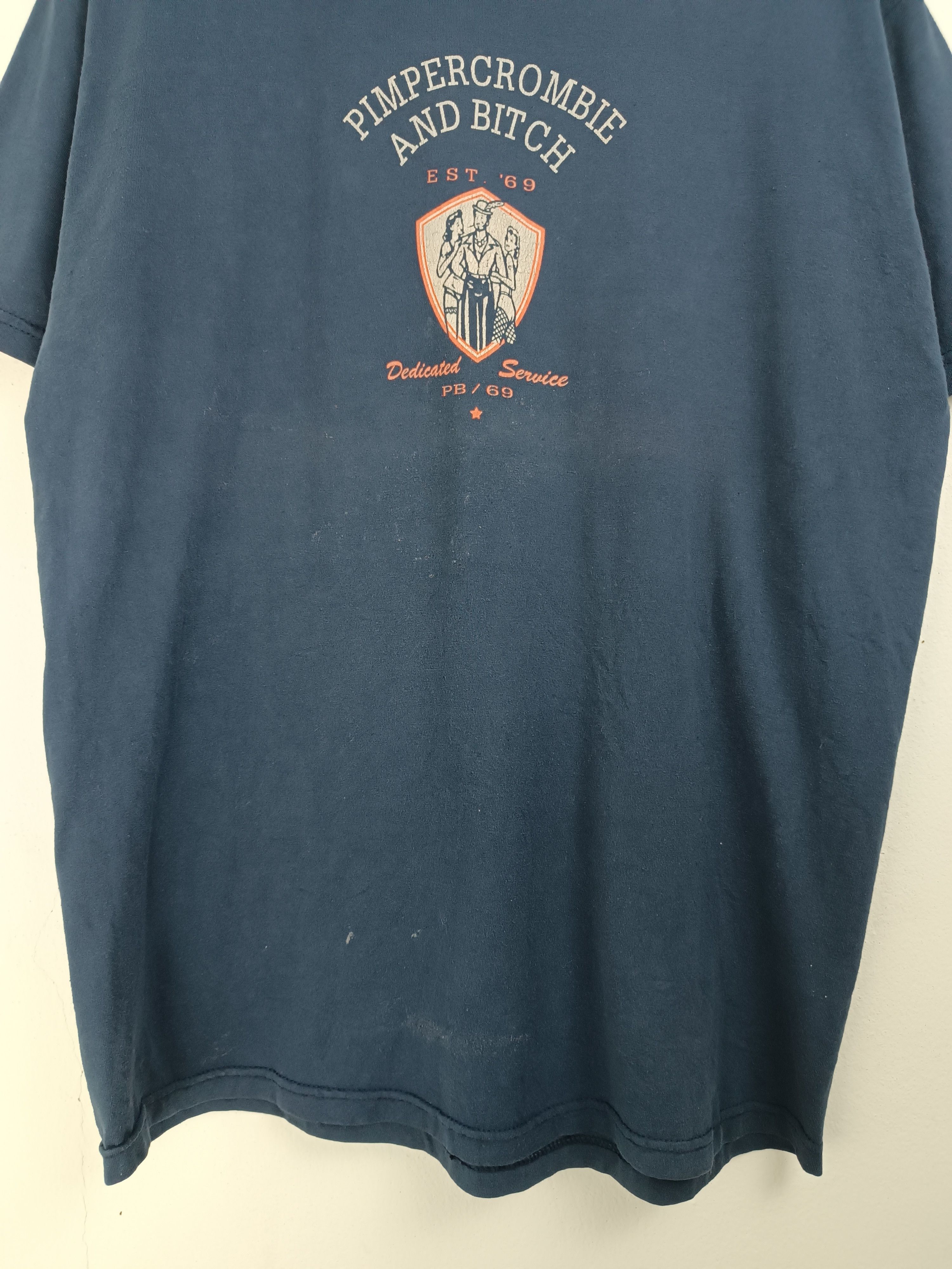 Abercrombie & Fitch VINTAGE 90'S PIMPERCROMBIE AND BITCH PARODY HUMOR FUNNY TEE Size US L / EU 52-54 / 3 - 9 Thumbnail