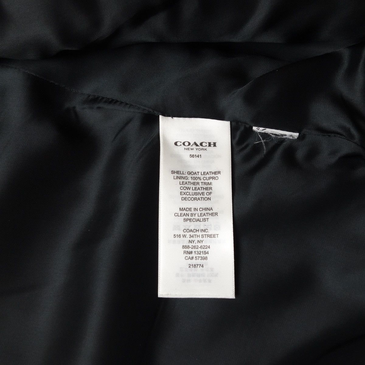 Coach FW2016 "COACH" Vintage Goat Leather Rider Jacket Size US S / EU 44-46 / 1 - 12 Thumbnail