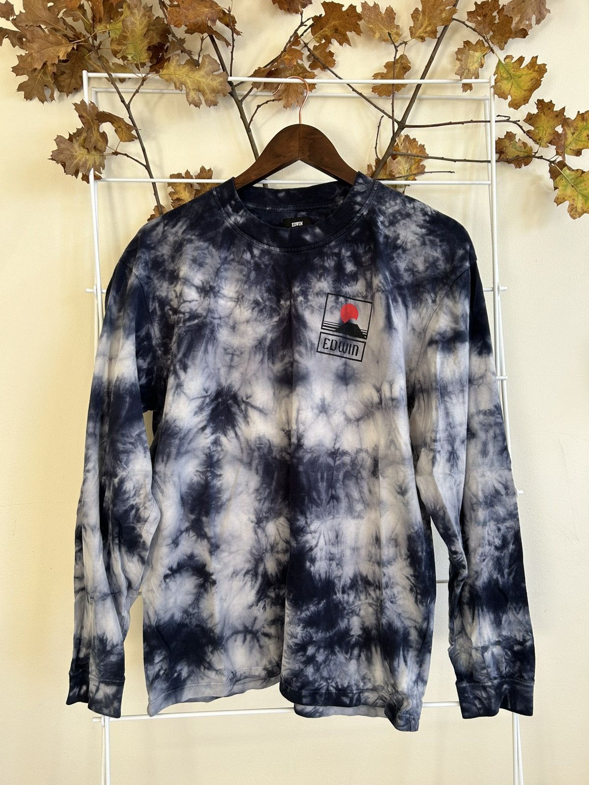 Edwin Edwin navy tie dye long sleeve shirt Size US M / EU 48-50 / 2 - 1 Thumbnail