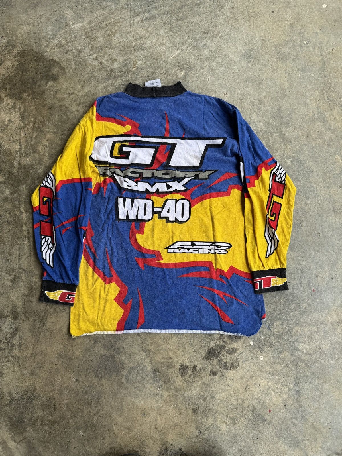 Vintage *RARE* VINTAGE 90s 00s Y2K AXO RACING BMX BIKER JERSEY SPORT Size US S / EU 44-46 / 1 - 2 Thumbnail