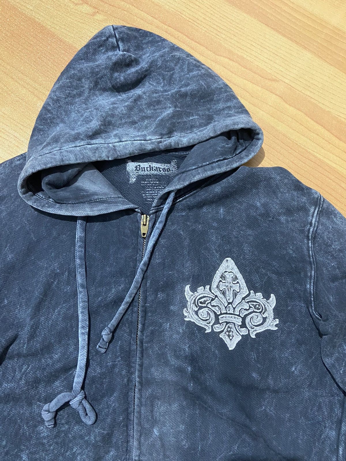 Yasuyuki Ishii Buckaroo skeleton washed hoodie ifsixwasnine styled Size US L / EU 52-54 / 3 - 7 Thumbnail