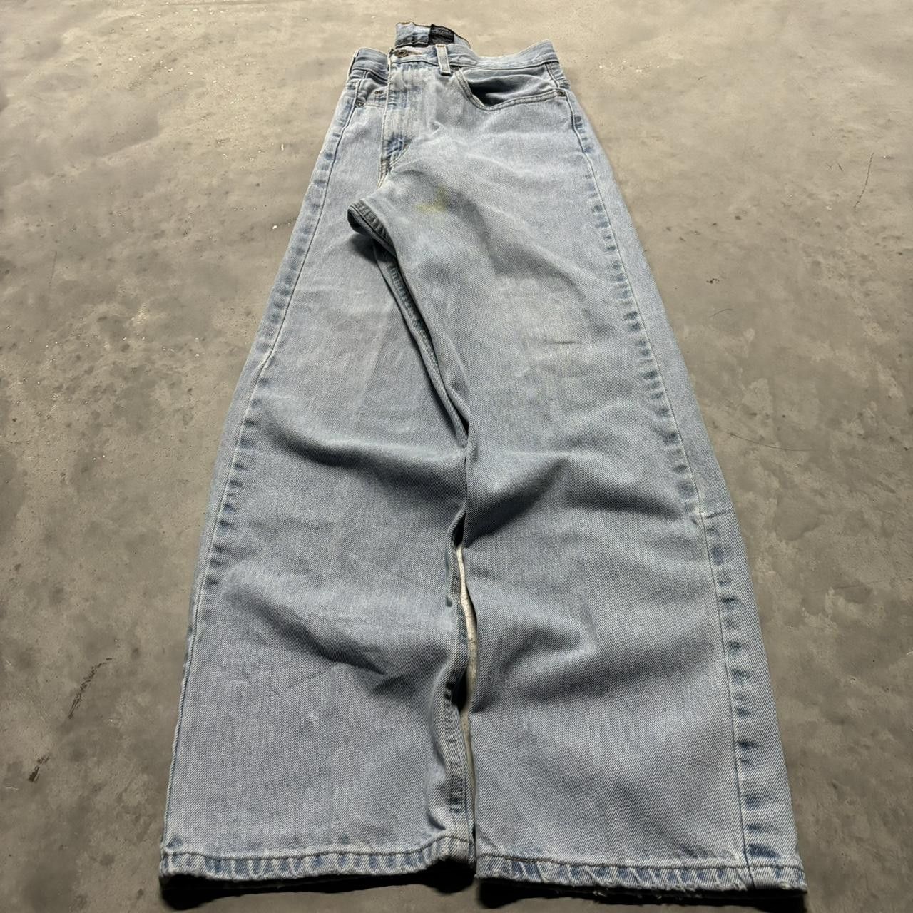 Japanese Brand × Vintage Crazy Vintage Y2K/2000s Grunge Light Wash Essential Denim Jeans! Size US 32 / EU 48 - 3 Thumbnail