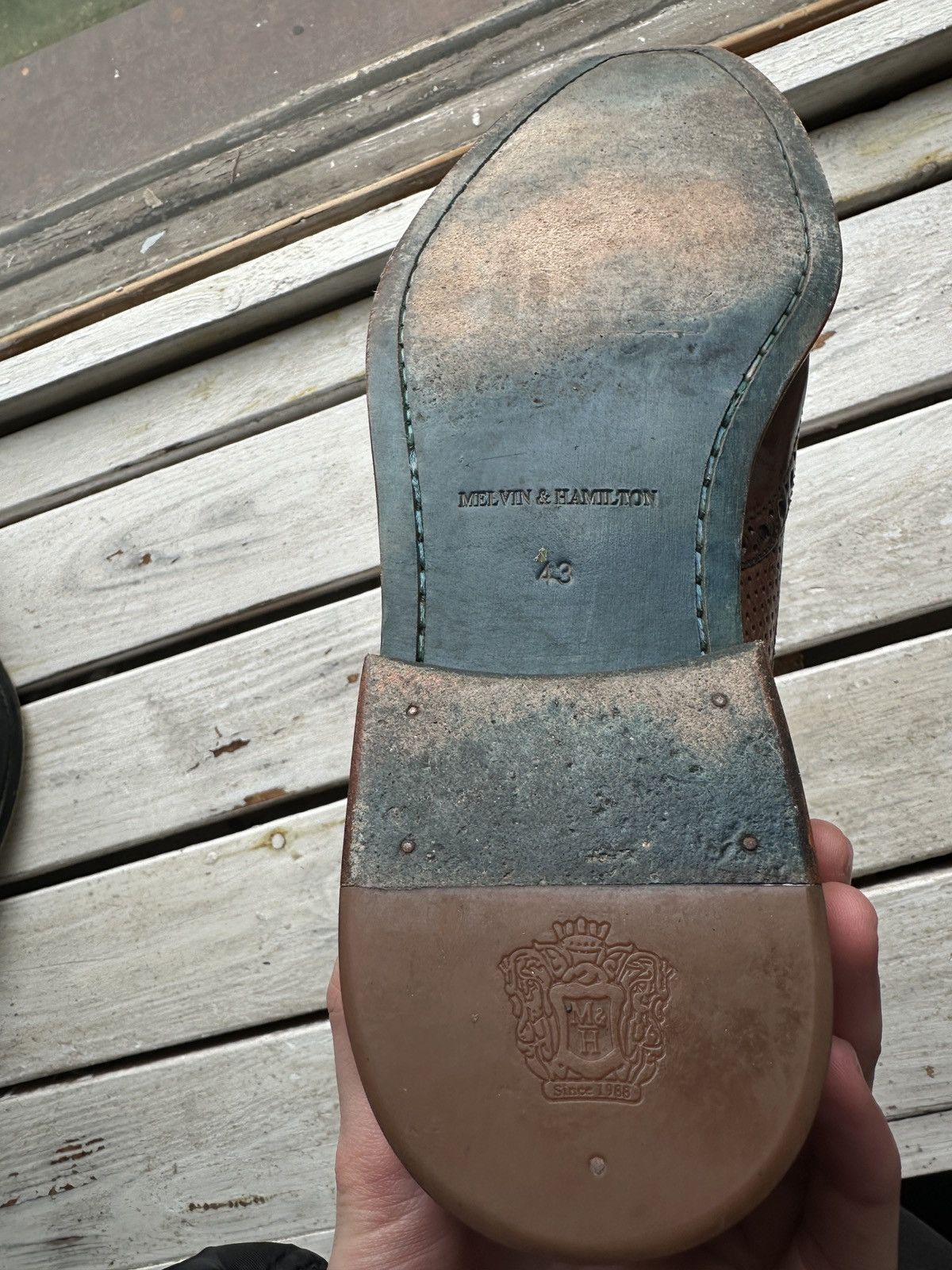 Melvin & Hamilton LUXURY 🚨 MELVIN & HAMILTON VNTG SHOES MEN BROWN LUXURY RARE Size US 10 / EU 43 - 9 Thumbnail