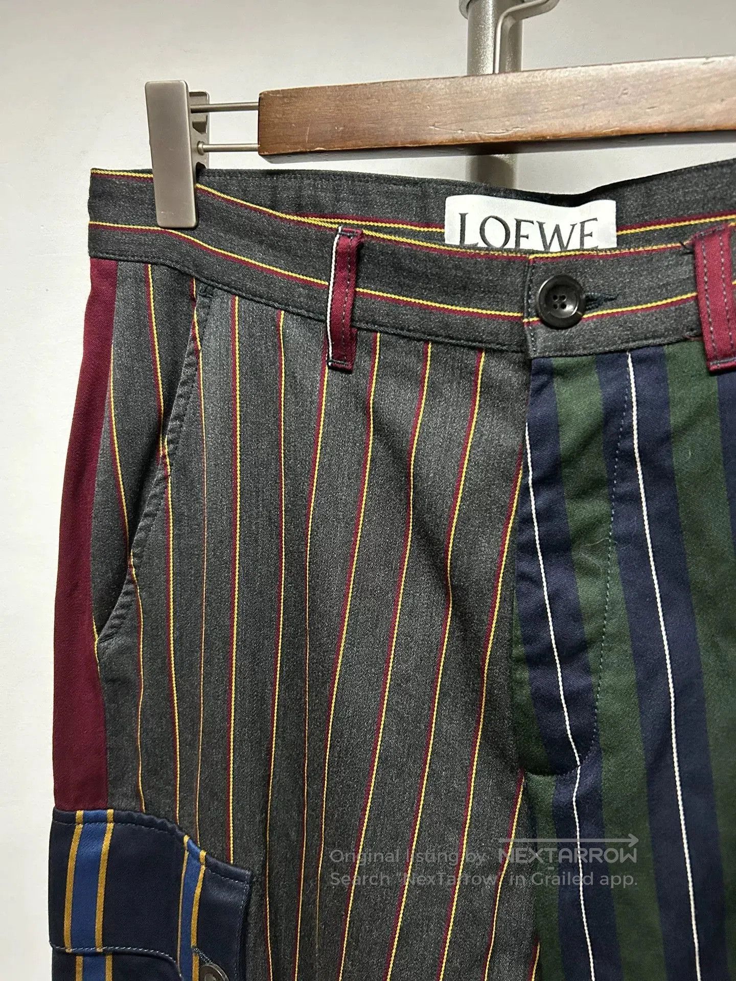 Loewe Loewe Patchwork Stripe Cargo Pants. Size US 32 / EU 48 - 2 Thumbnail