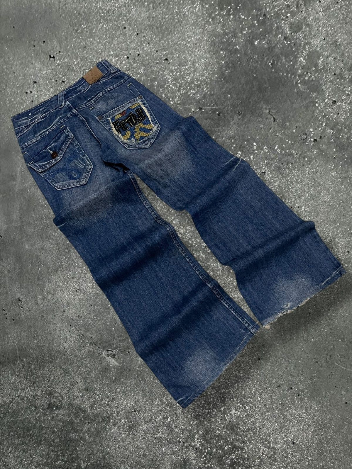 Designer × Japanese Brand × Vintage Vintage 1990s Japan Designer Fetish Baggy Y2K Style Denim Size US 26 / EU 42 - 9 Thumbnail