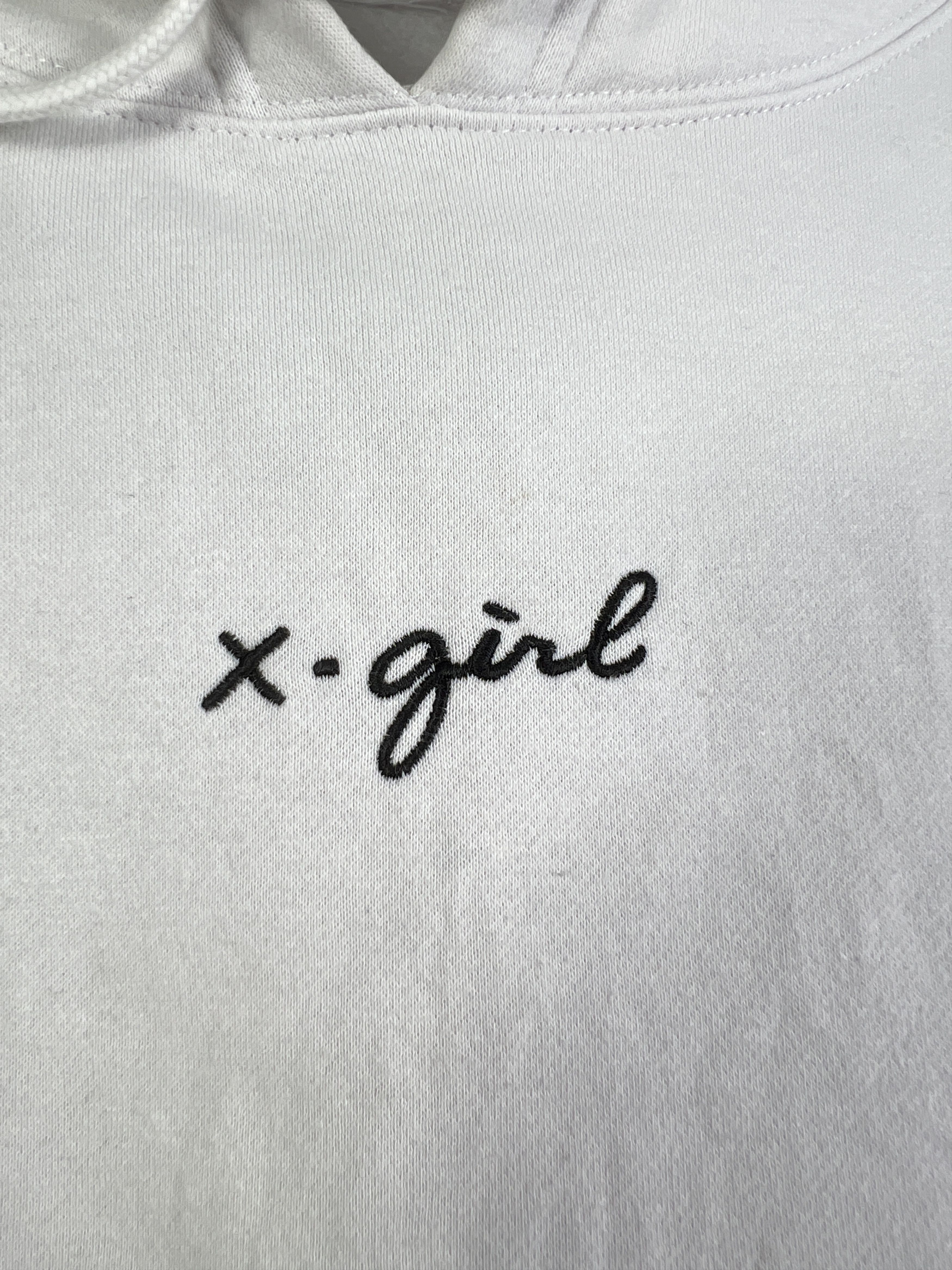 Japanese Brand X-Girl Embroidery Box Logo Hoodie (1) GTMPT976 Size XS / US 0-2 / IT 36-38 - 2 Thumbnail