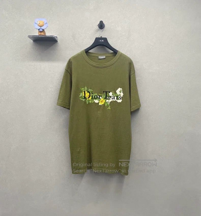 Dior Dior SS23 letter flower embroidery round neck short sleeve Size US M / EU 48-50 / 2 - 1 Thumbnail