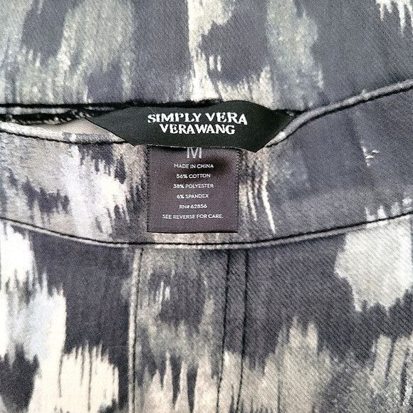 Vera Wang Simply Vera Vera Wang Ikat Floral Denim Legging Party Spring Size 30" / US 8 / IT 44 - 5 Thumbnail