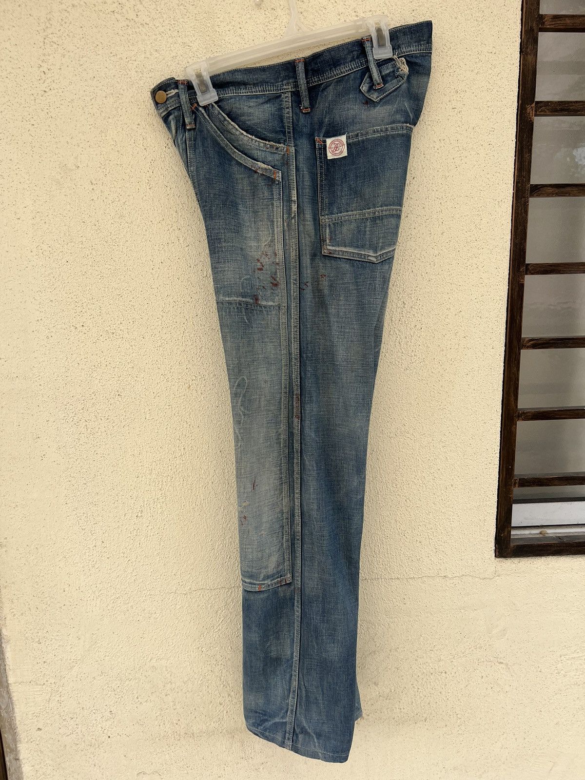 Full Count & Co. Vintage Full Count Japan Painter Denim Double Knee Work Pant Size US 30 / EU 46 - 21 Thumbnail