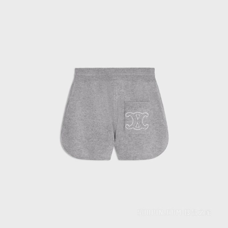 Celine o1w1db10925 2AE5U742X Mini Short in Grey Size 25" / US 0 / IT 36 - 1 Thumbnail