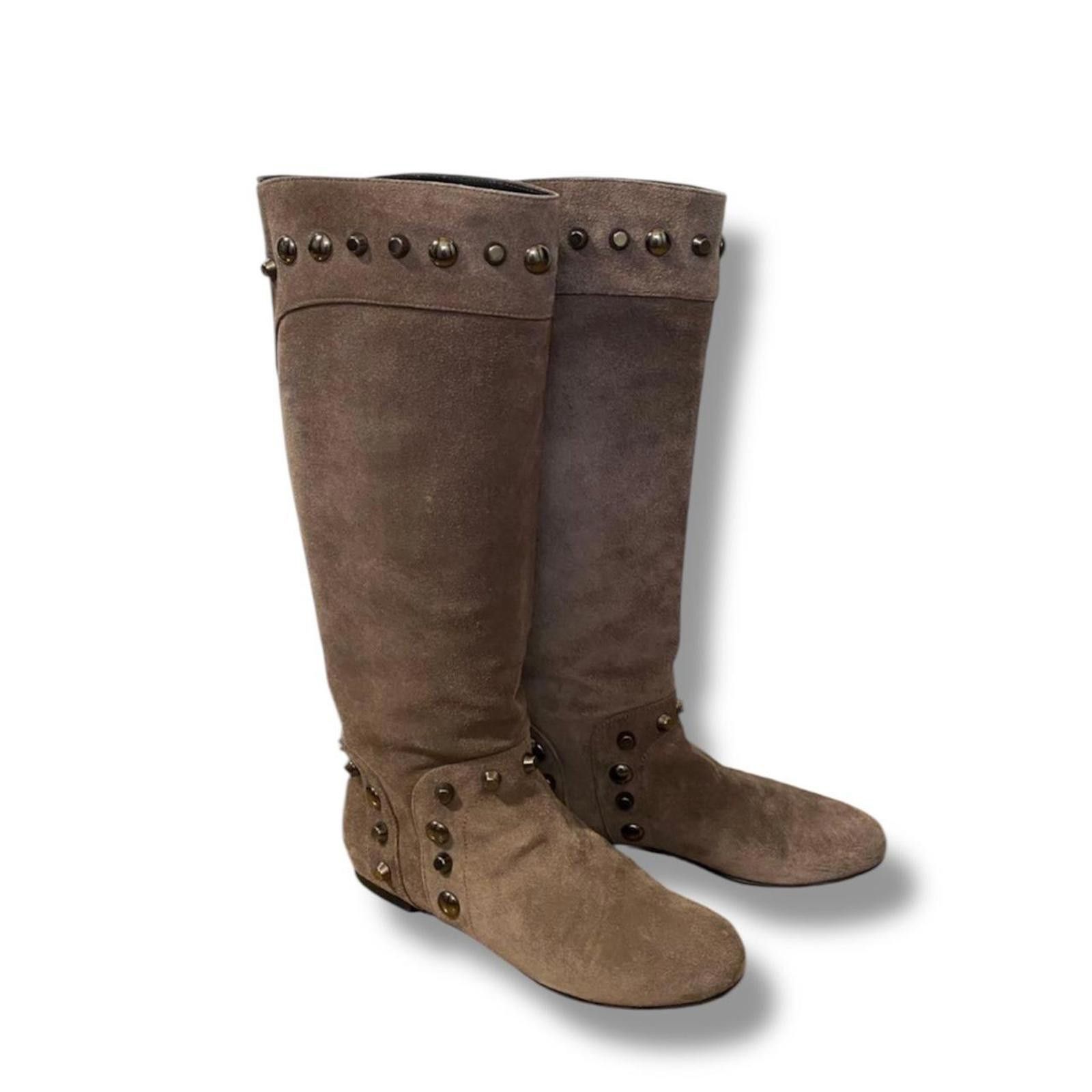 Other Western style studs fairy grunge mid length boots Size US 6 / IT 36 - 3 Thumbnail