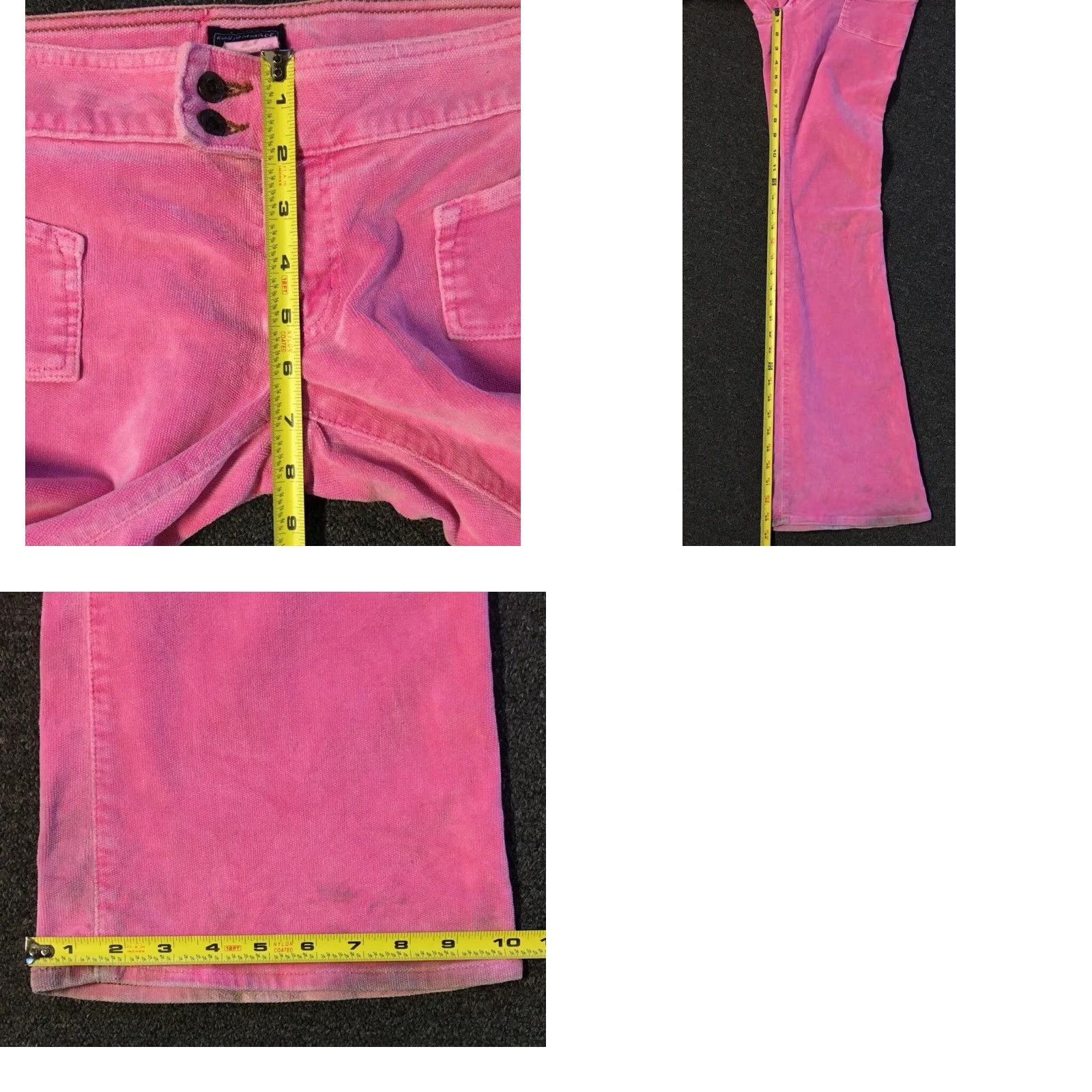 Vintage VINTAGE Hollywood Von Dutch Faded Low Rise Flared Pants 30 Women Pink USA 80s 90s Grunge Rockabilly Fashion Designer Belted Shoes? Size 30" / US 8 / IT 44 - 10 Thumbnail