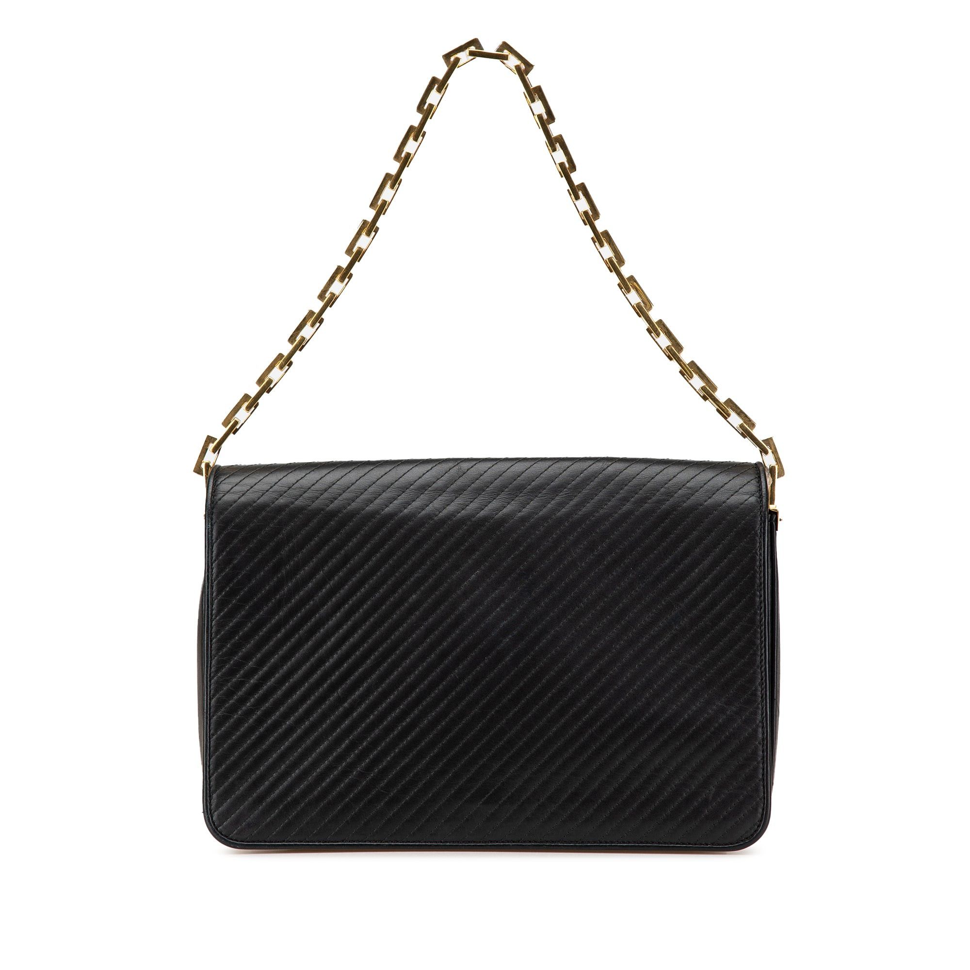 Saint Laurent Paris Saint Laurent Quilted Lambskin Babylone Flap Shoulder Bag Black Size ONE SIZE - 1 Thumbnail