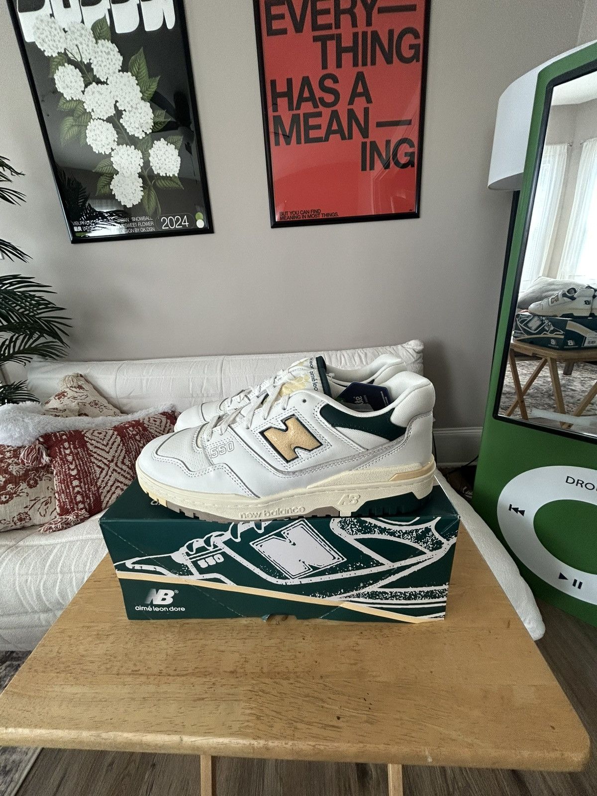 Aime Leon Dore × New Balance Aime Leon Dore Natural Green New Balance 550 Size US 10 / EU 43 - 7 Thumbnail