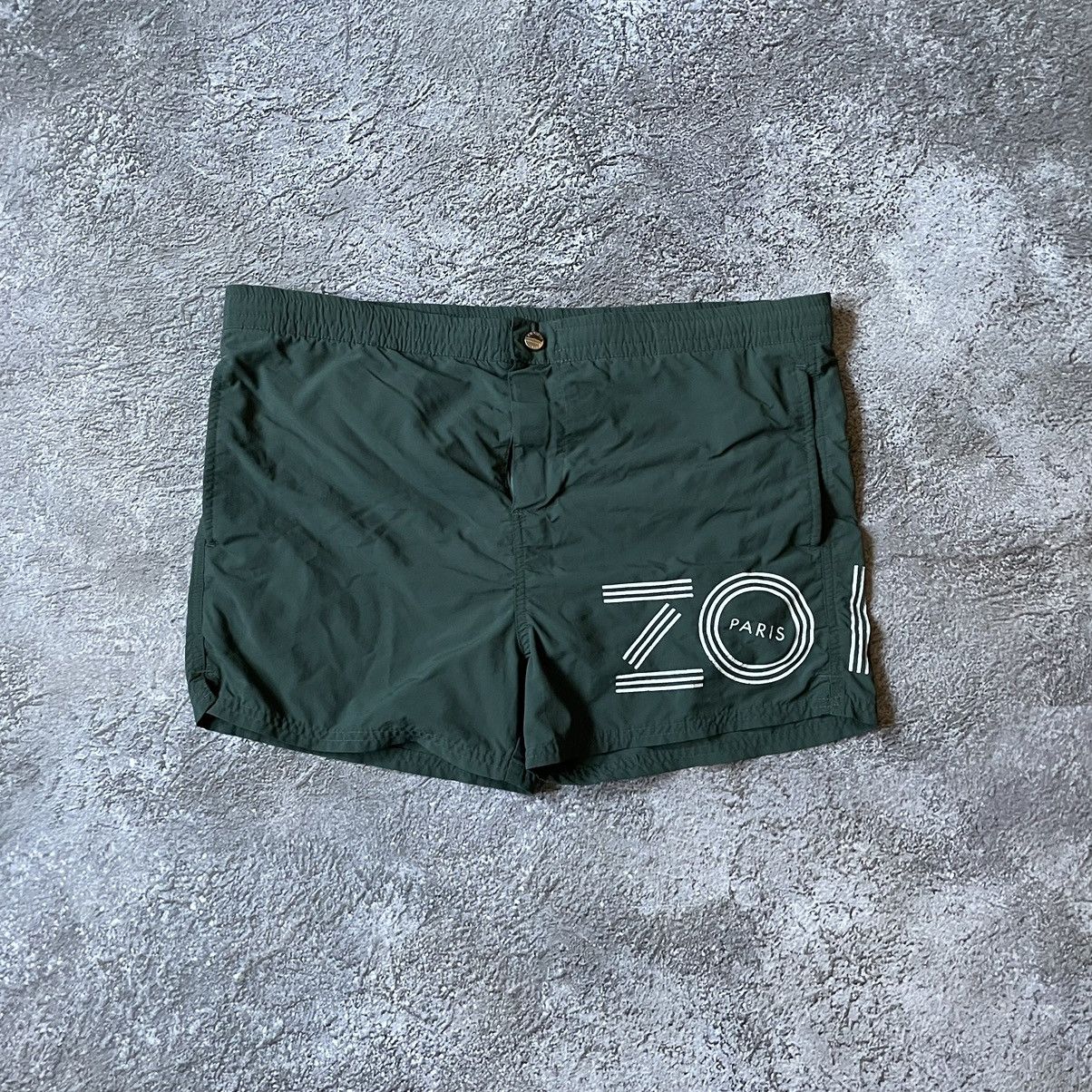 Vintage Vintage Y2K Kenzo Baggy Cargo Shorts Streetwear Green 31 Size US 31 - 2 Thumbnail