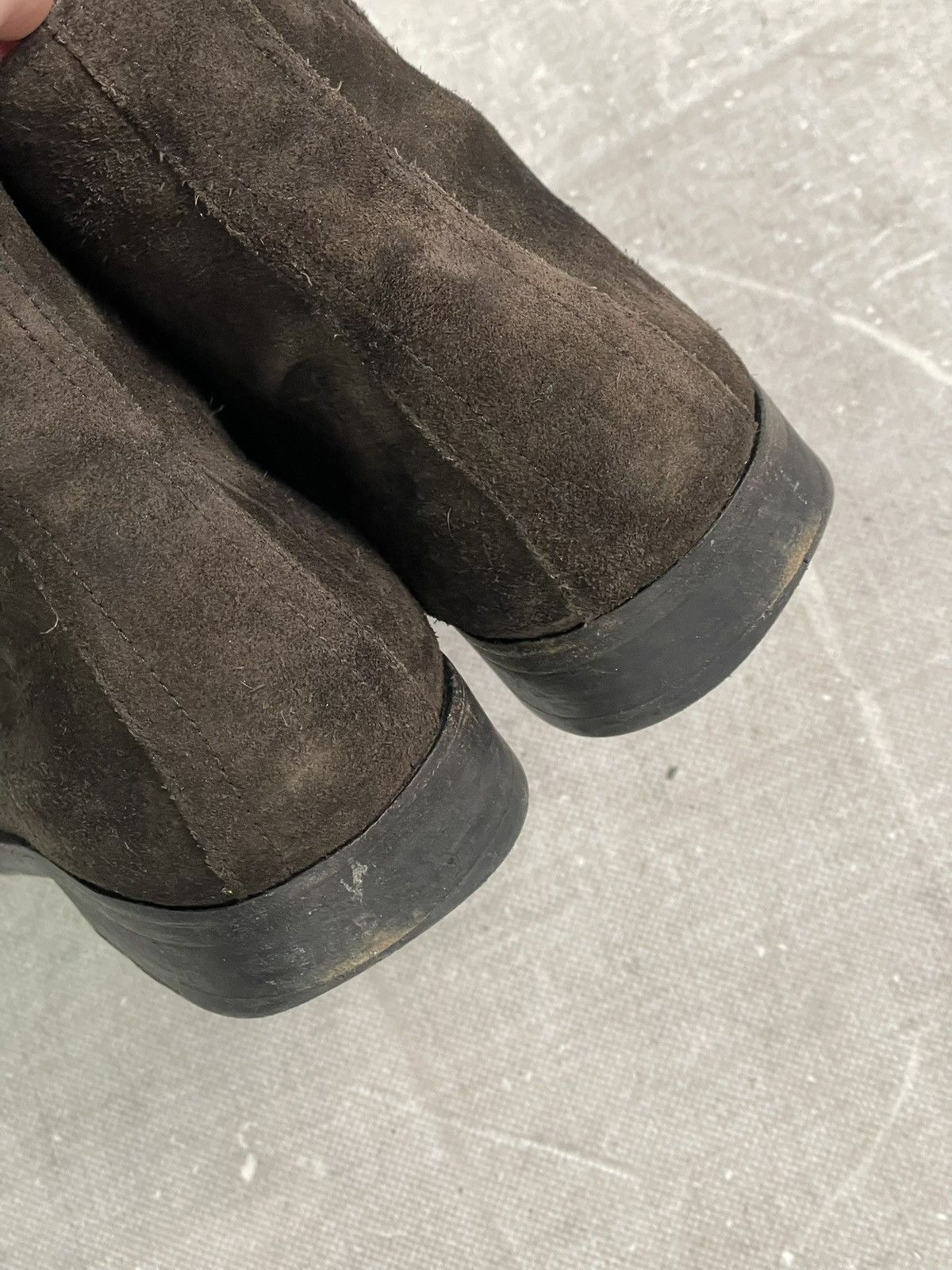 Allsaints All Saints Brown Suede Chelsea Ankle Boots guidi style Y2K Size US 12 / EU 45 - 8 Thumbnail