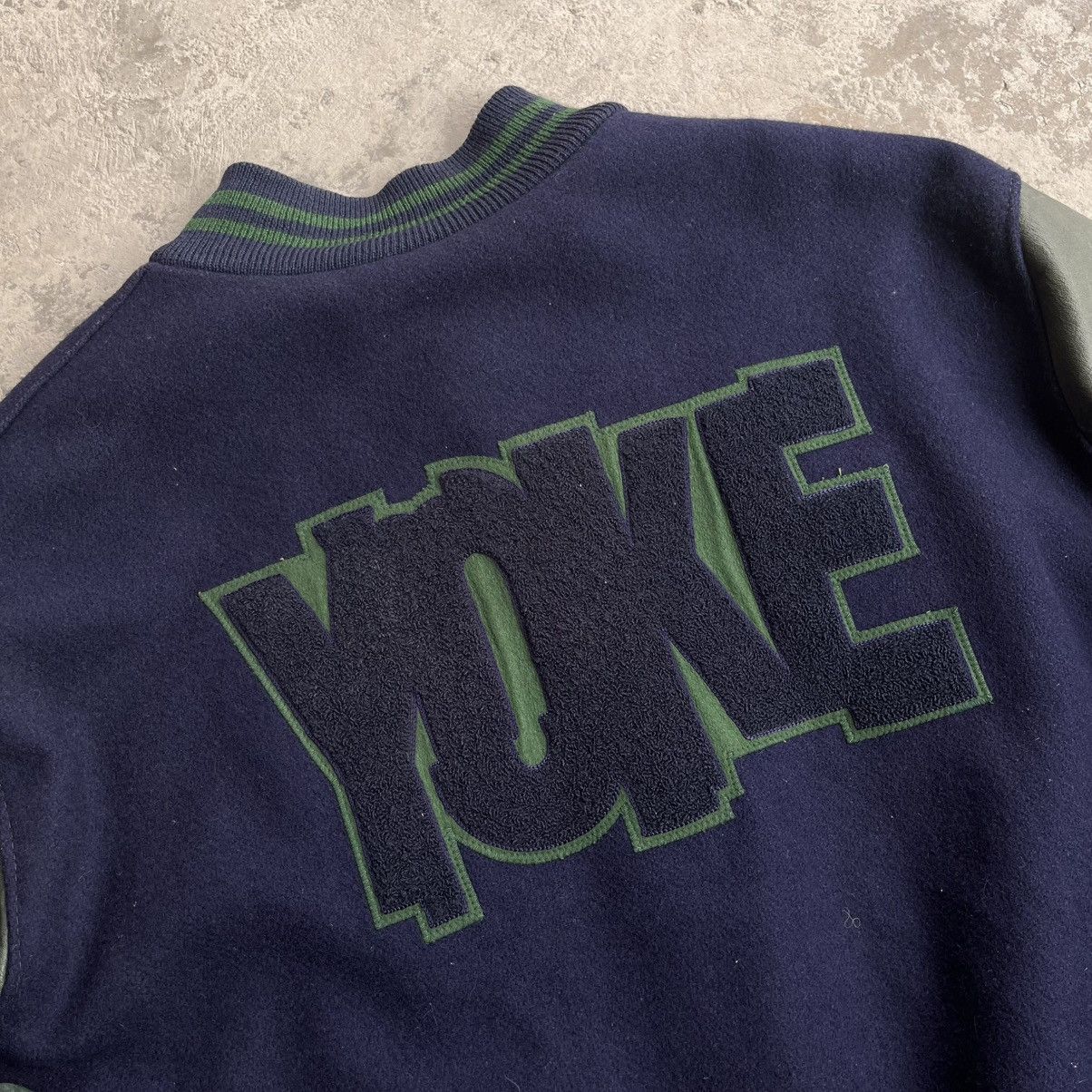 Nike × Vintage Vintage Nike Escolar YOKE Leather Jacket Very Rare Size US XXL / EU 58 / 5 - 3 Thumbnail