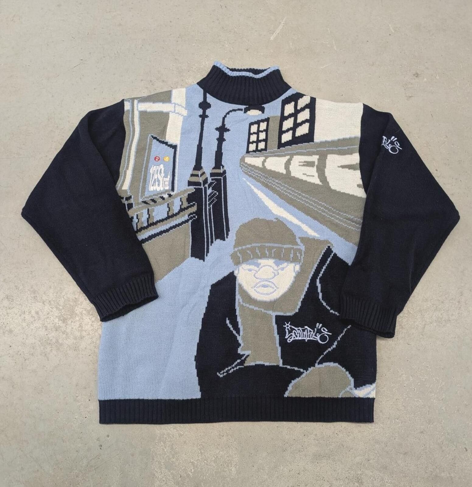 Southpole Rare Vintage Y2K Southpole Subway NYC Knit Sweater Size US L / EU 52-54 / 3 - 1 Thumbnail