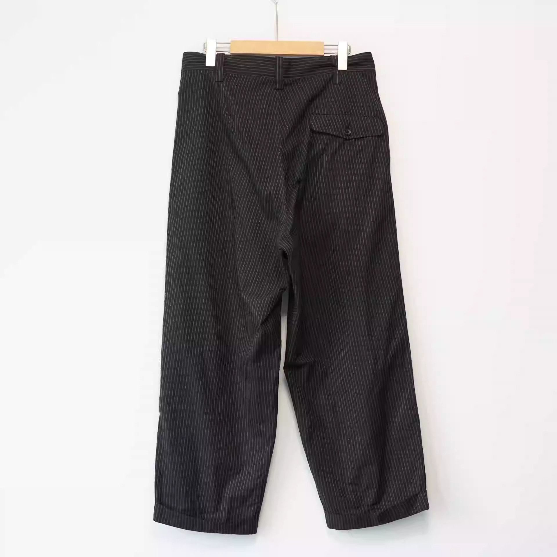 Yohji Yamamoto Yohji Yamamoto 96SS Dark Embroidered Striped Pants-2505 Size US 30 / EU 46 - 1 Thumbnail