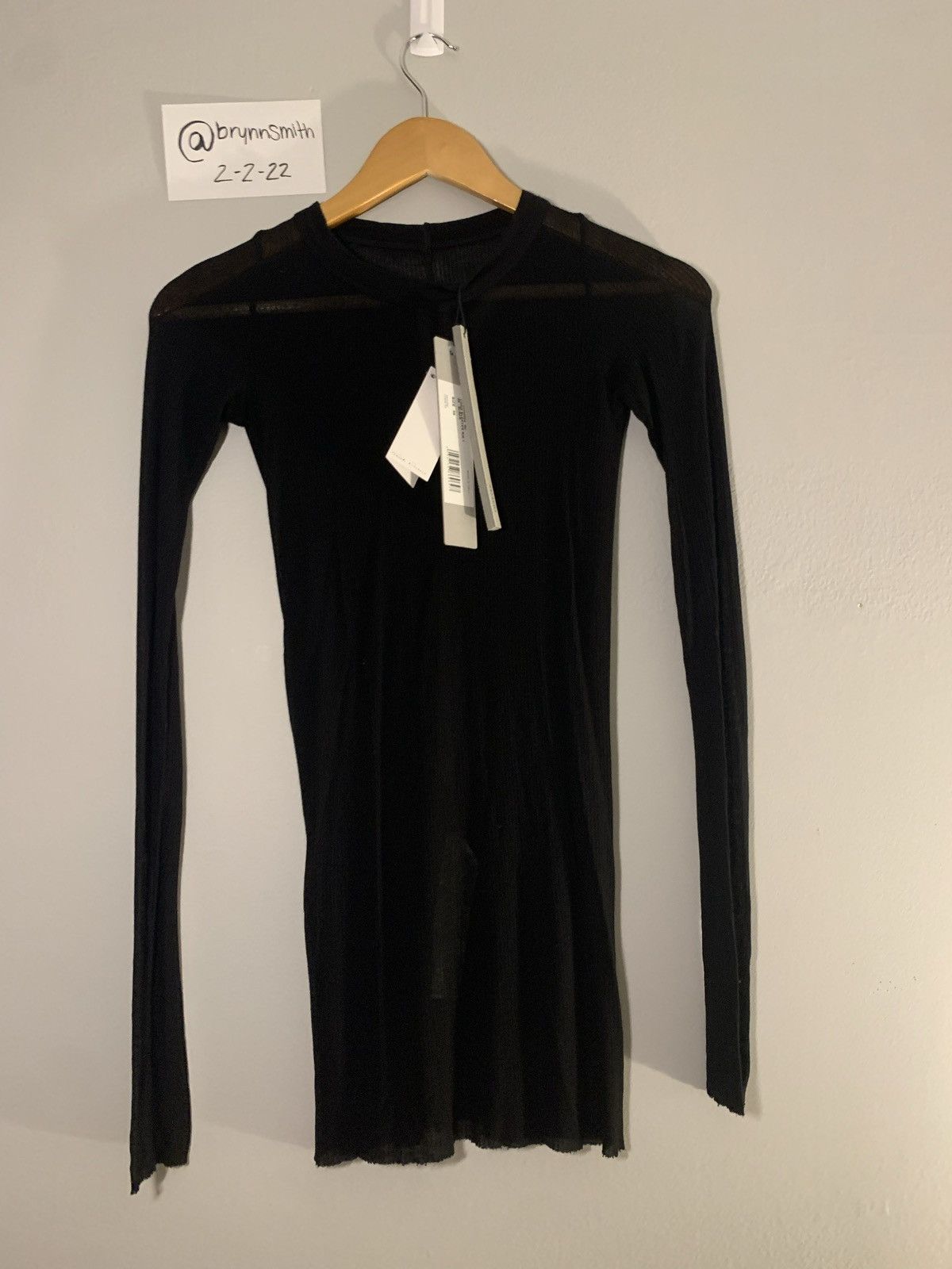 Rick Owens Black Long Sleeve