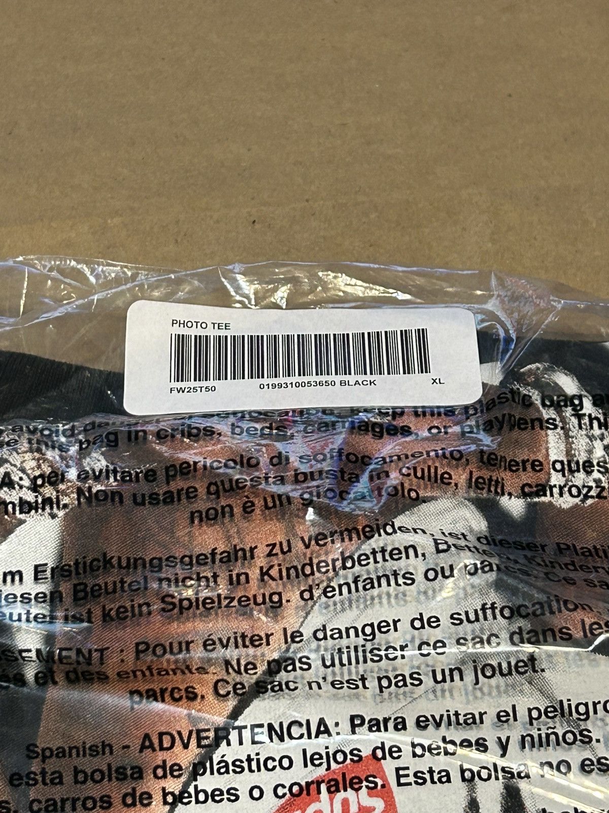 Supreme Supreme Playboi Carti photo tee (Black size XL) Size US XL / EU 56 / 4 - 5 Thumbnail