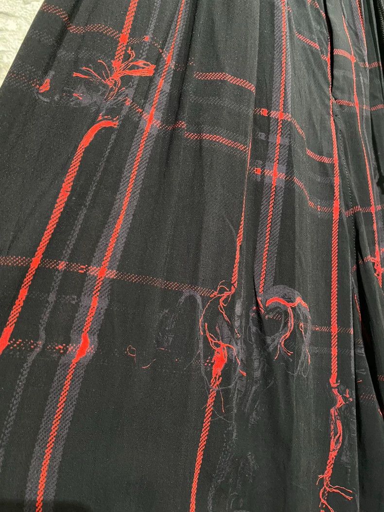 Y's Y's size 2 Black and red baggy pants Size US 28 / EU 44 - 5 Thumbnail