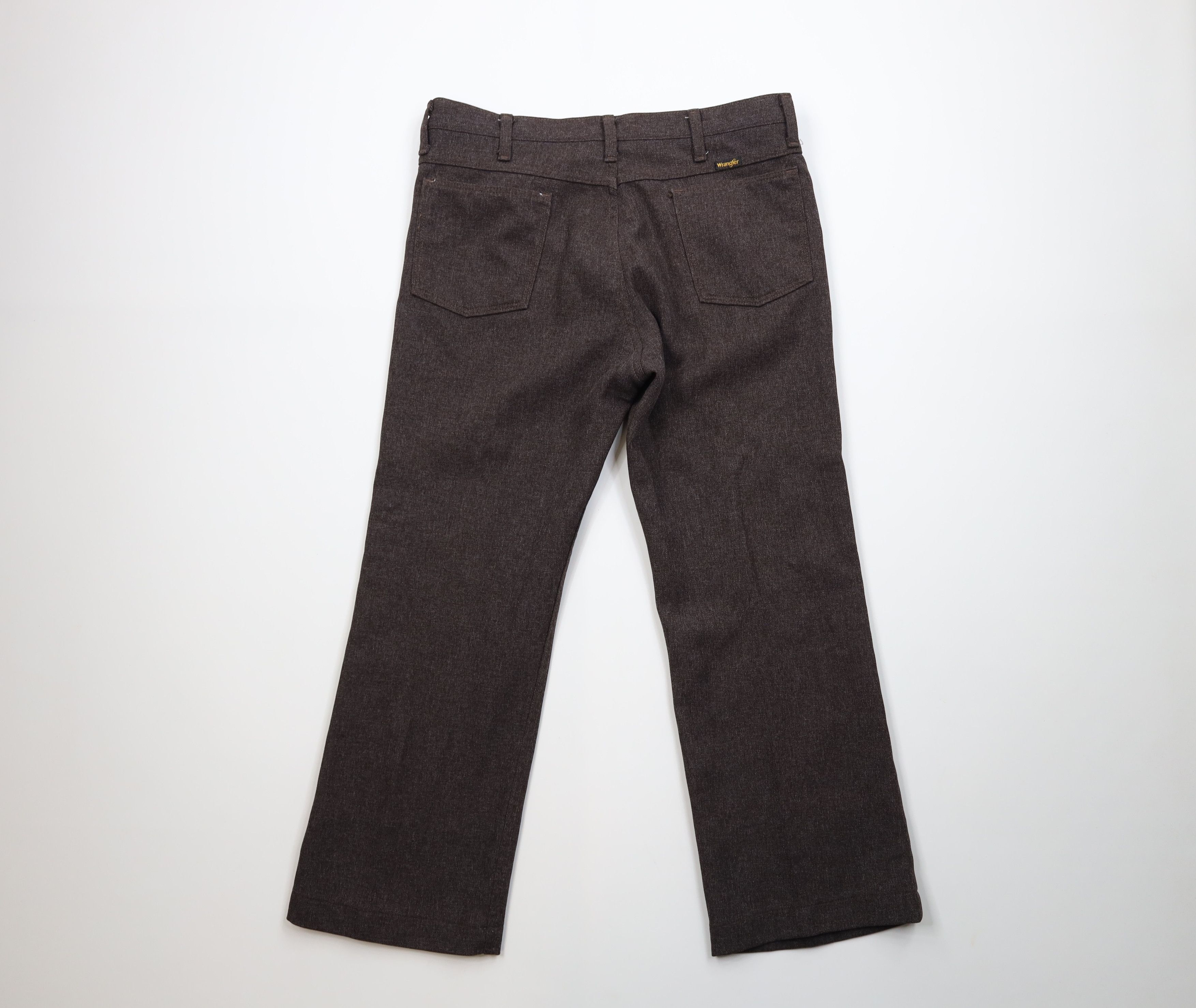 Wrangler Vintage 90s Wrangler Wide Leg Chino Pants Heather Brown USA Size US 34 / EU 50 - 9 Thumbnail