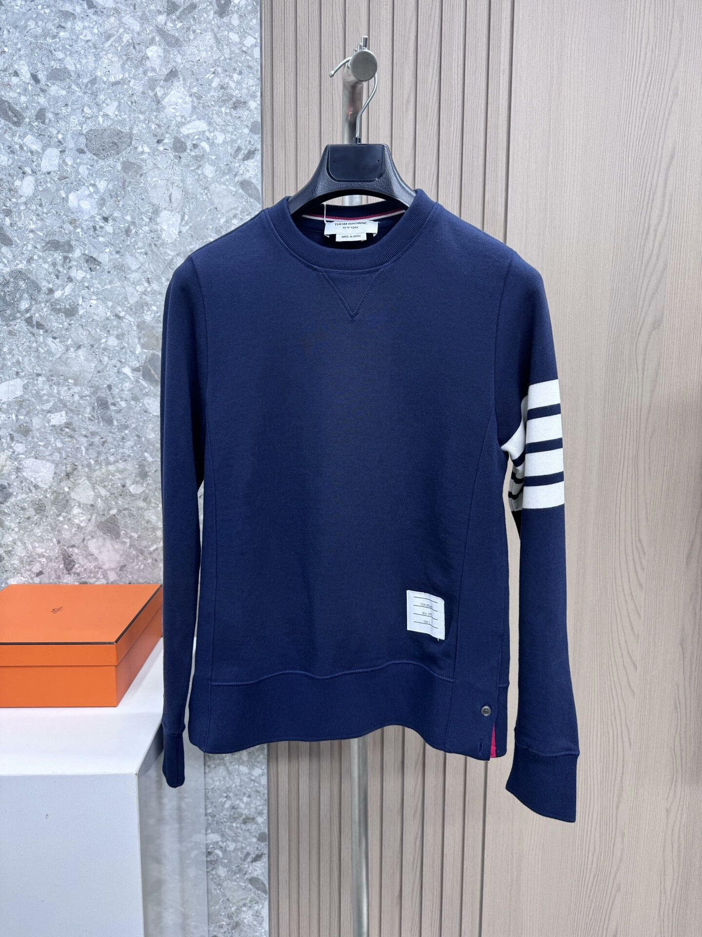 Thom Browne thom browne navy sweatshirt for women Size US S / EU 44-46 / 1 - 1 Thumbnail